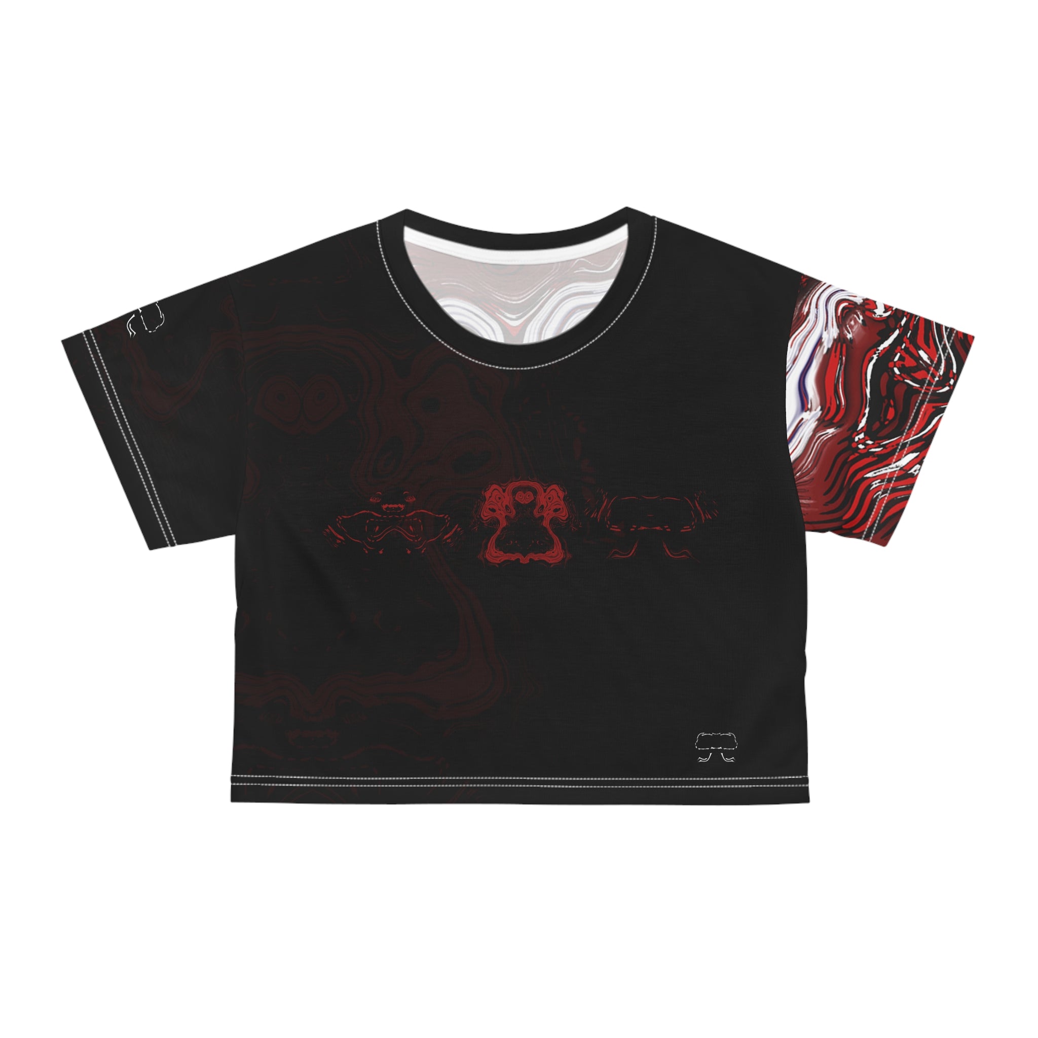 Crop Tee - Spirit Red (AOP)