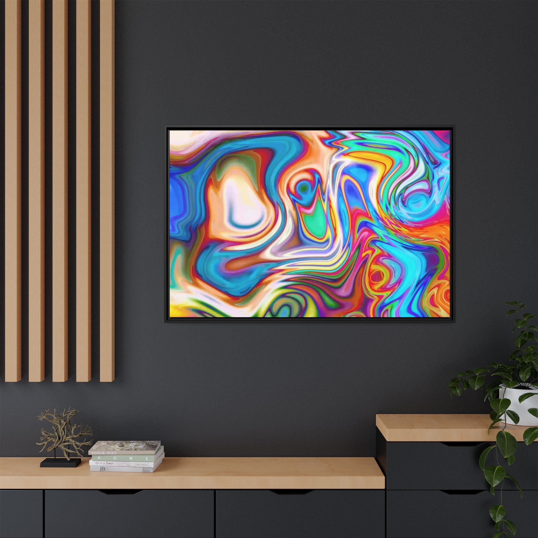 Framed Canvas Art — "Metatonal"