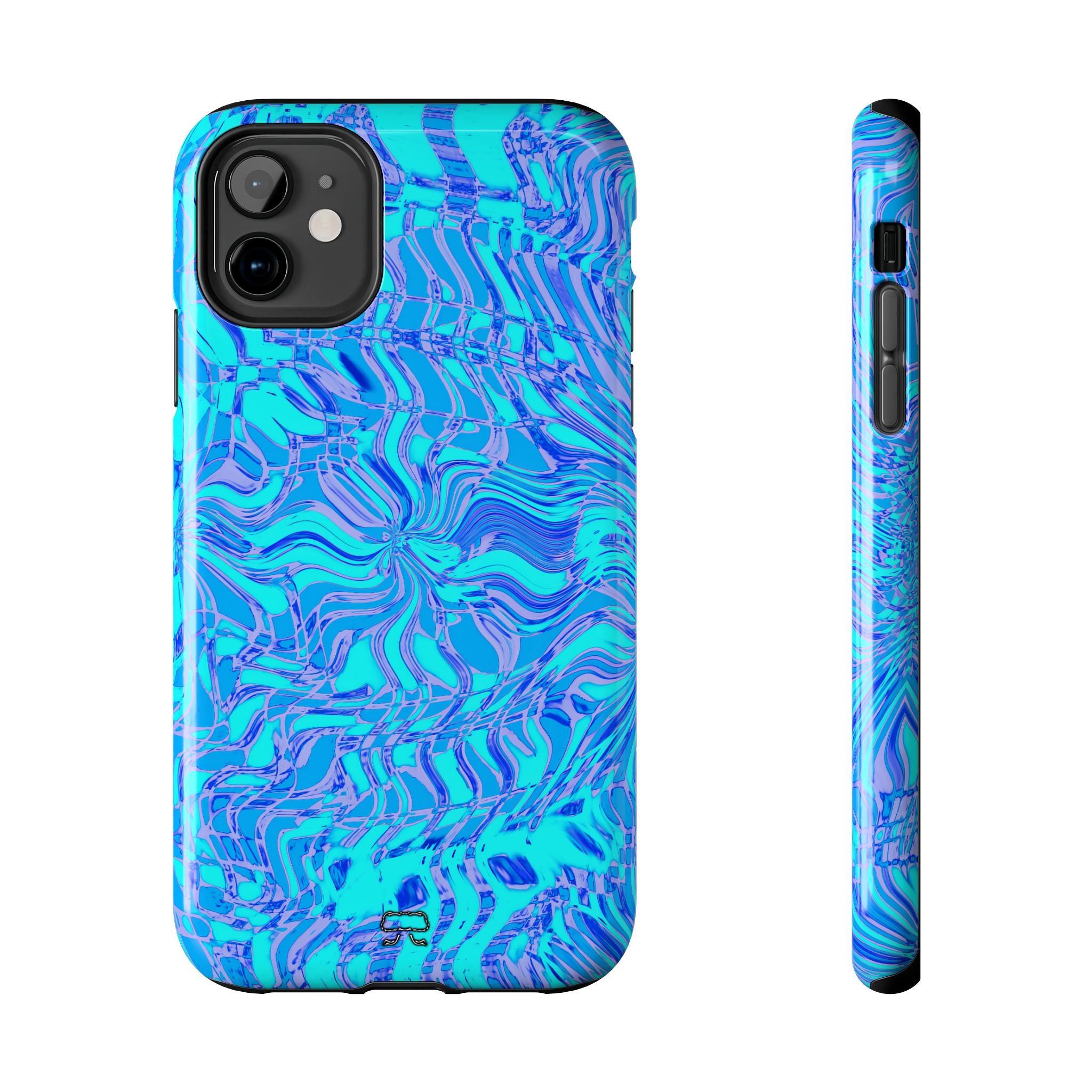 iPhones 11 thru 16 Durable Shockproof Case --- Fiesta Blu