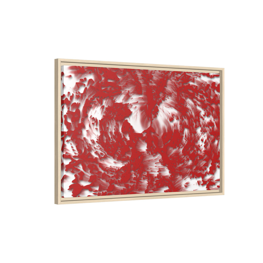Framed Canvas Art - Tracers Red
