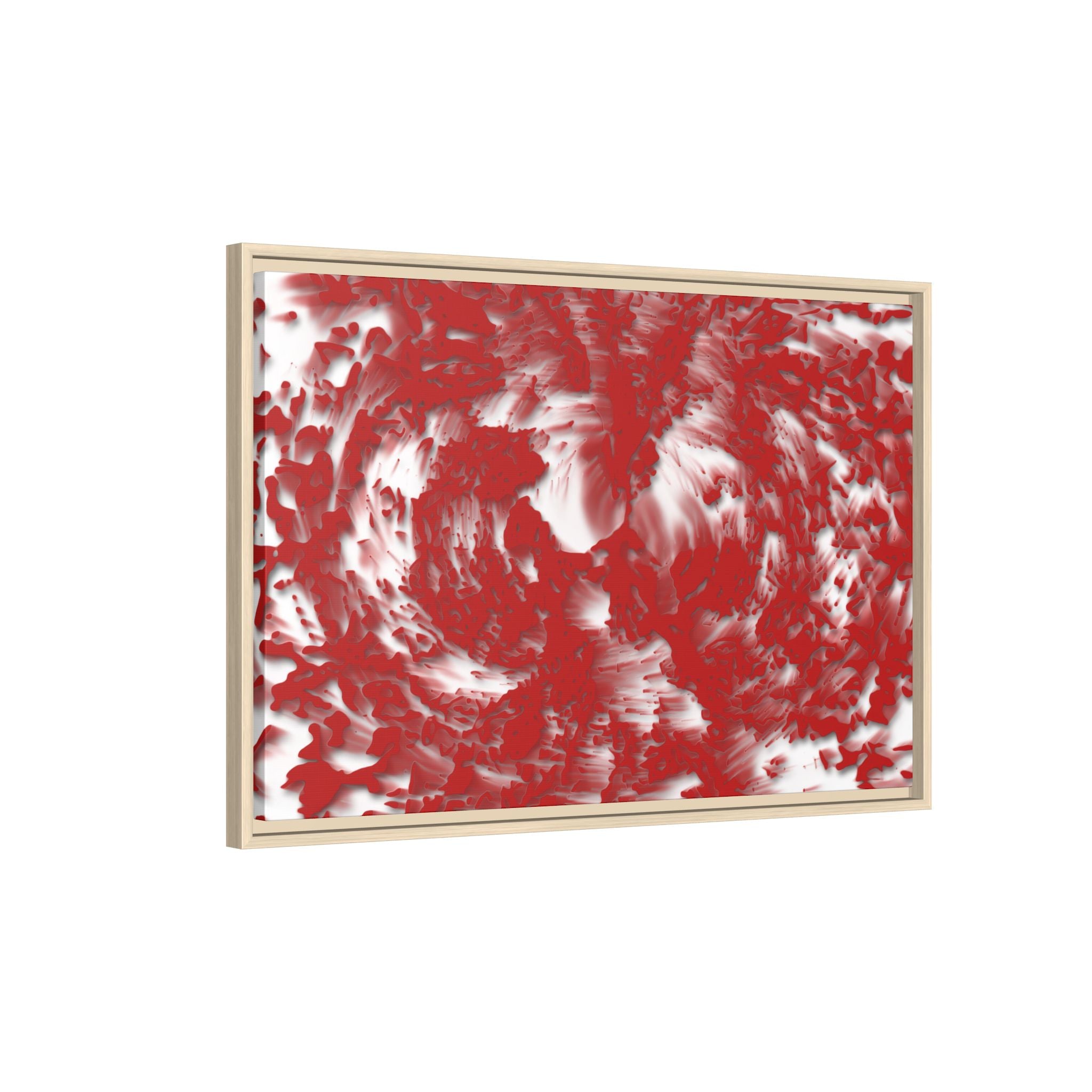 Framed Canvas Art - Tracers Red