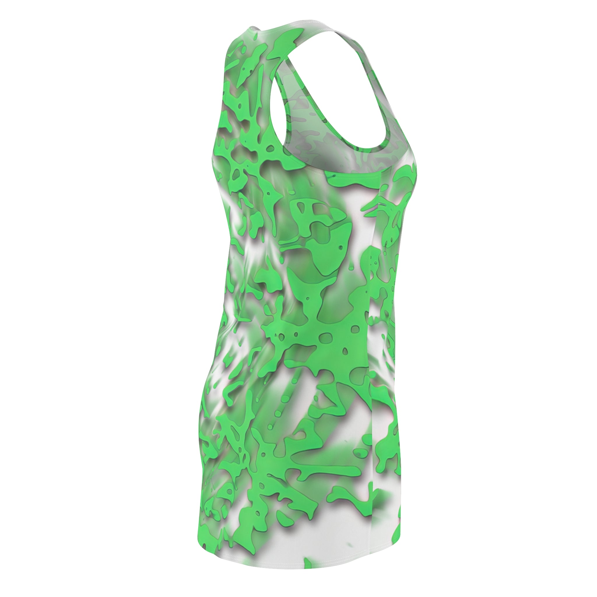 Racerback Dress — Tracers Green (AOP)