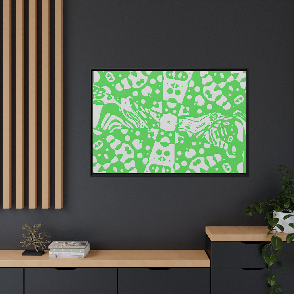 Framed Canvas Art - Aztec G