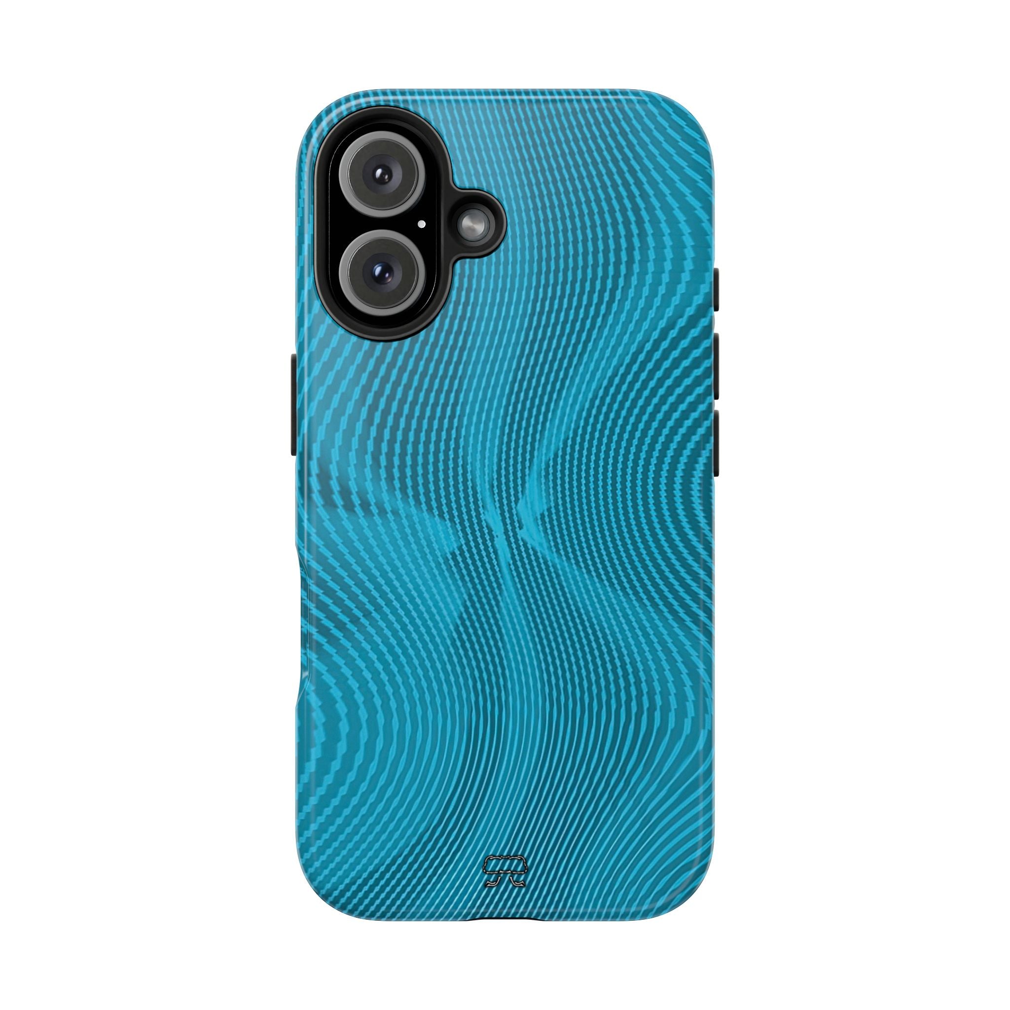 iPhones 11 thru 16 Durable Shockproof Case --- Sun Spots Blu