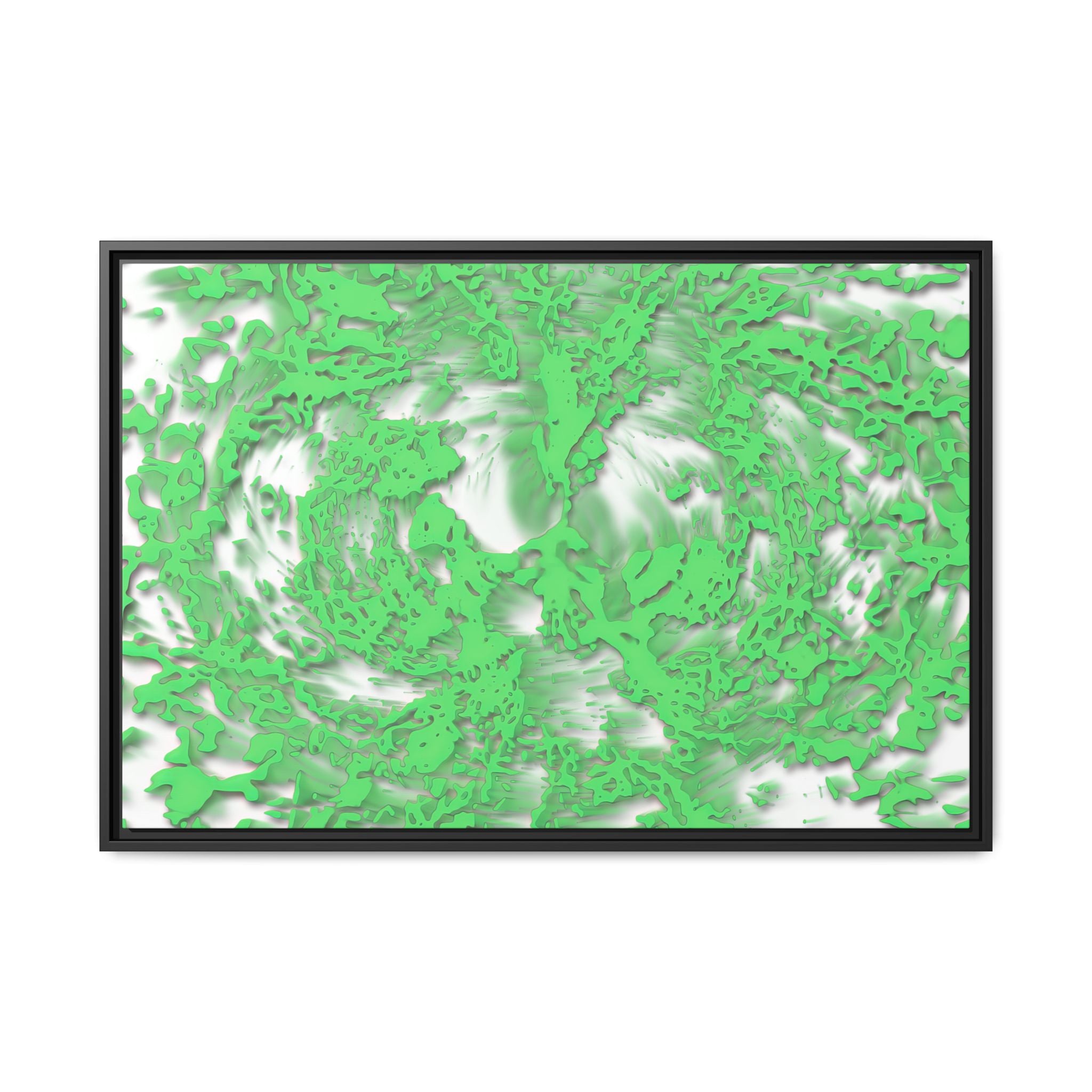Framed Canvas Art - Tracers Green