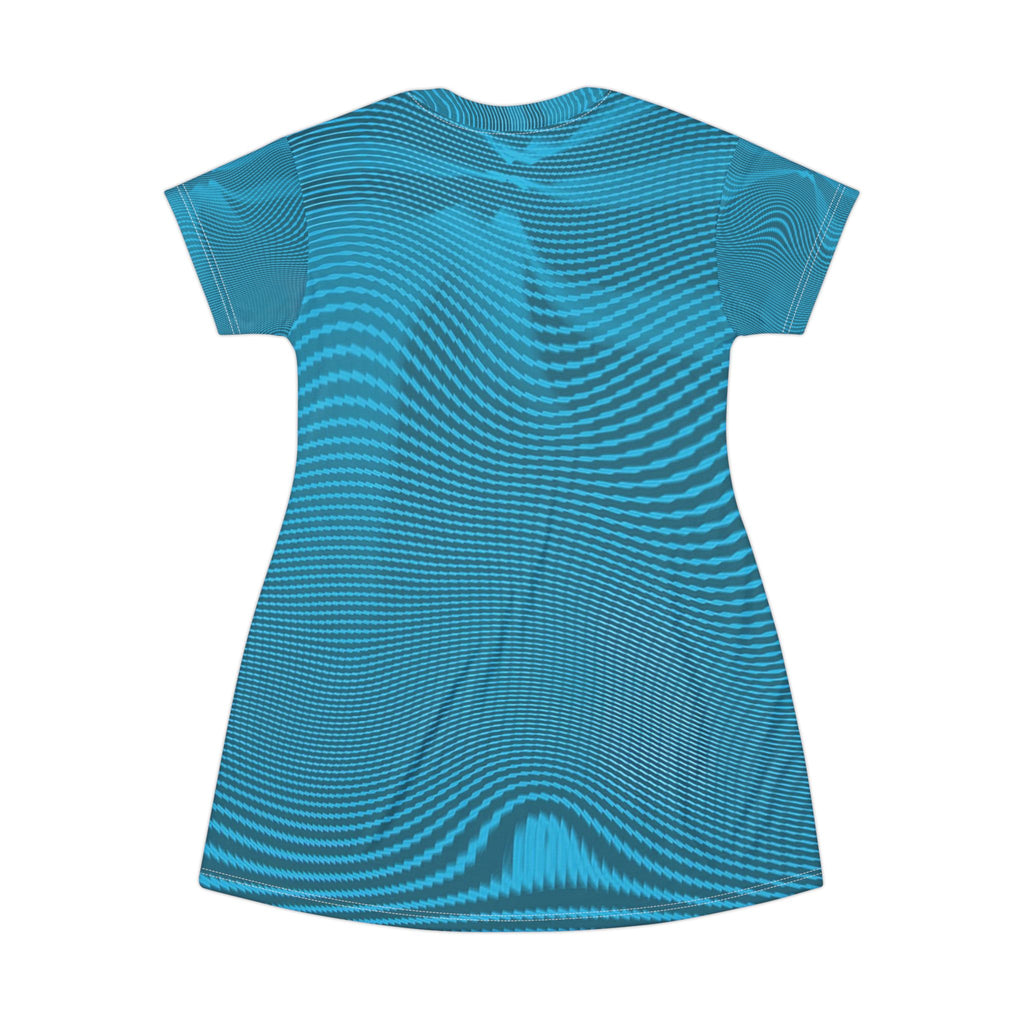 T-Shirt Dress - Sun Spots Blu