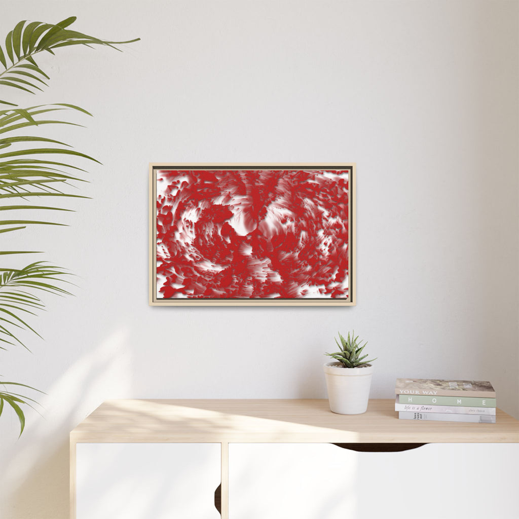 Framed Canvas Art - Tracers Red
