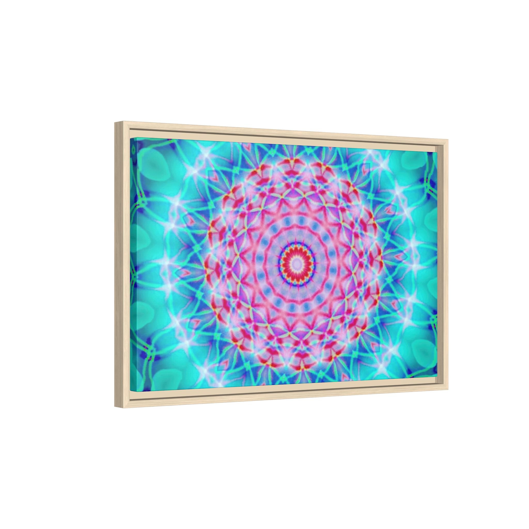Framed Canvas Art — "Pink Fusion"