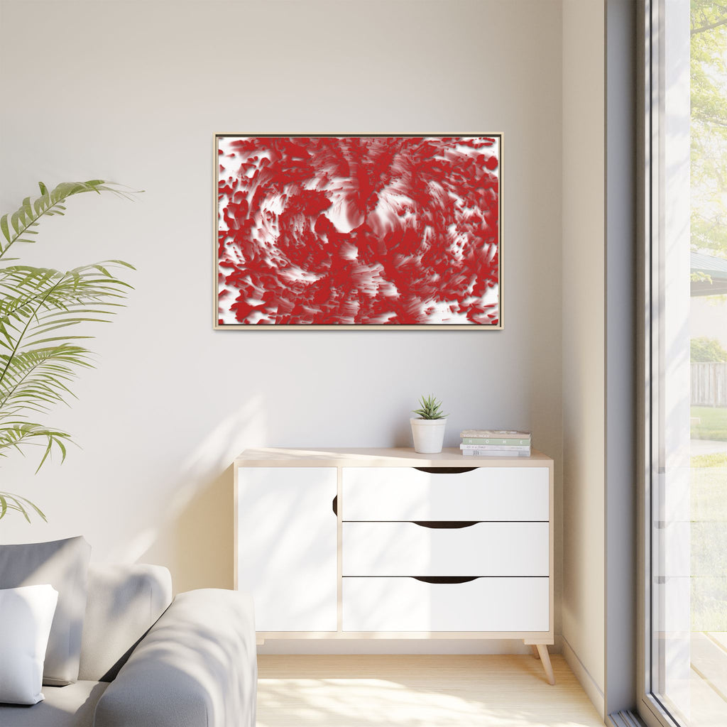 Framed Canvas Art - Tracers Red