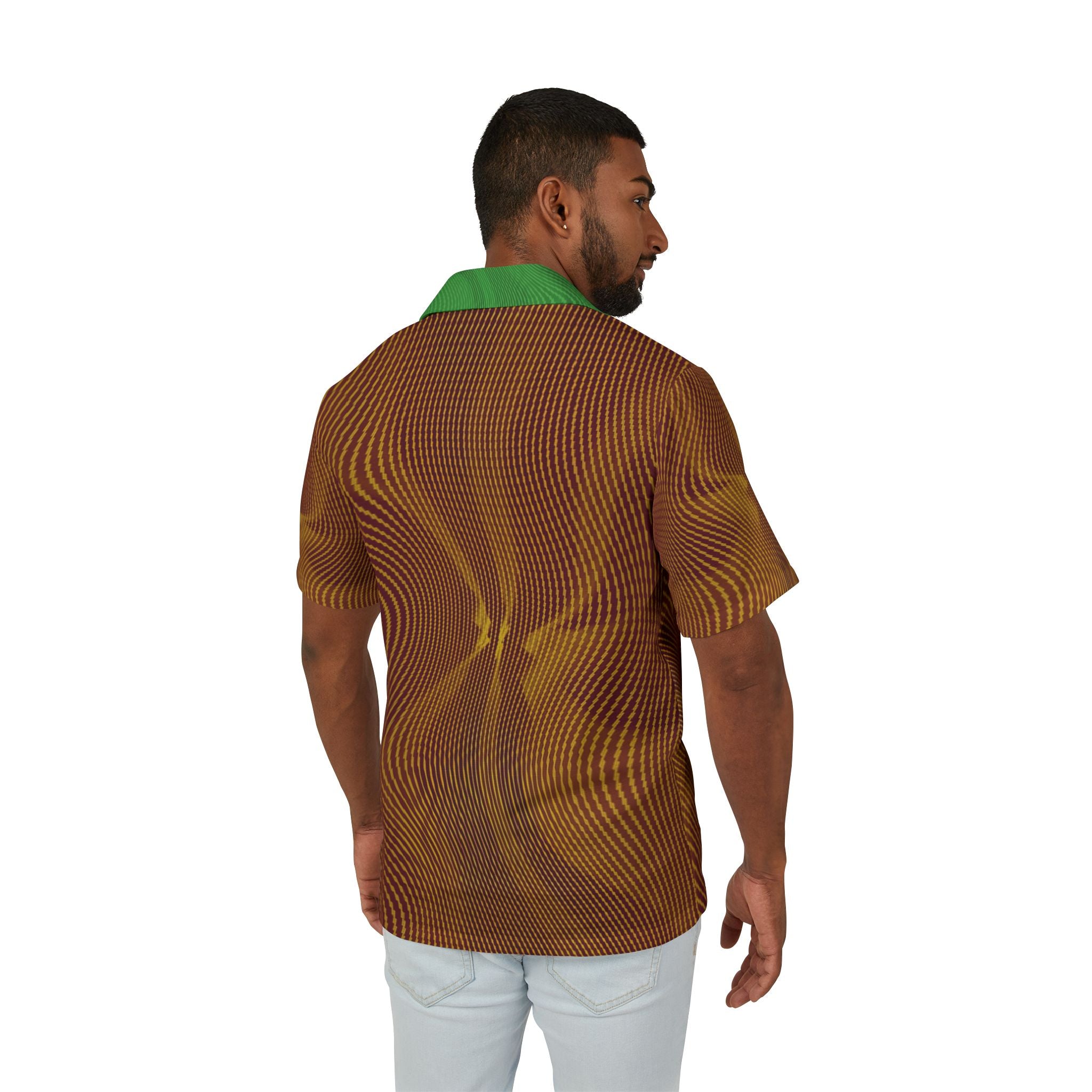 Hawaiian Shirt - Sun Spots Gold