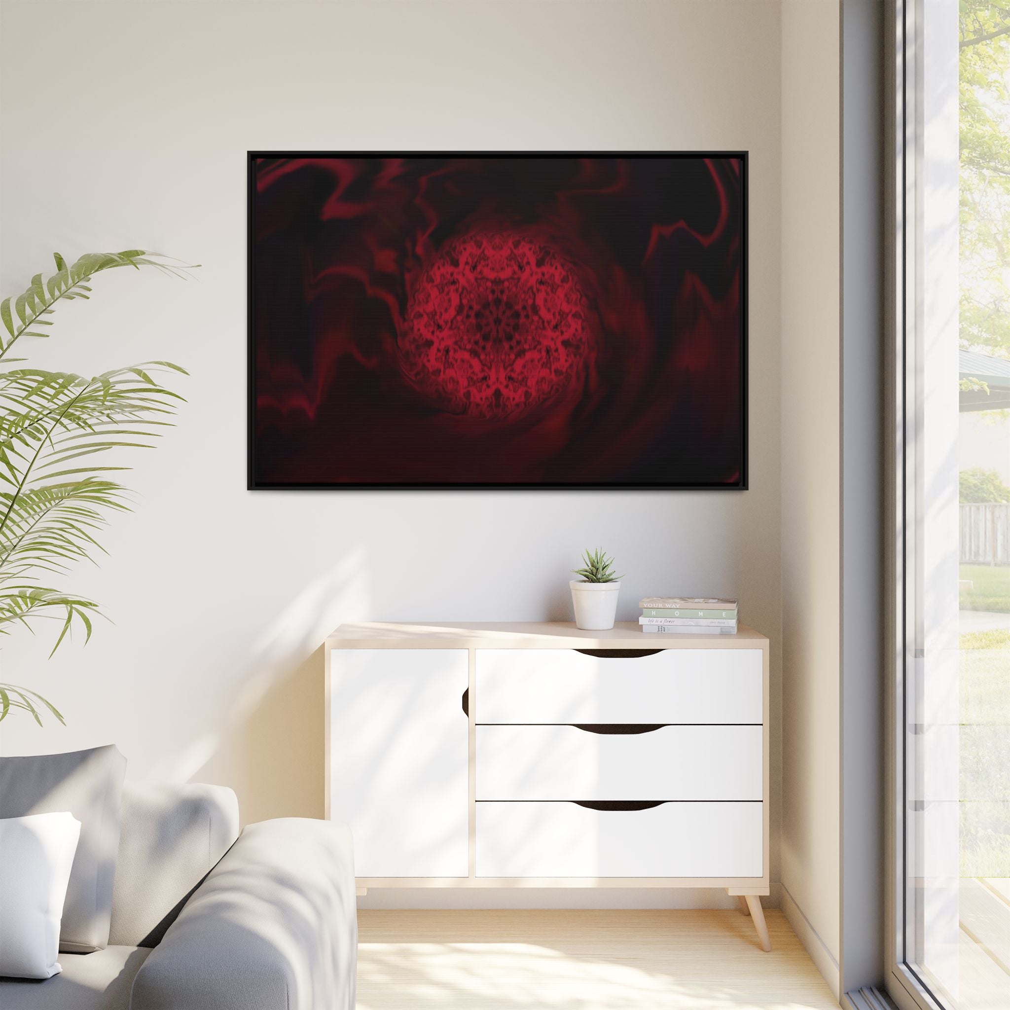 Framed Canvas Art — "Interlaced"