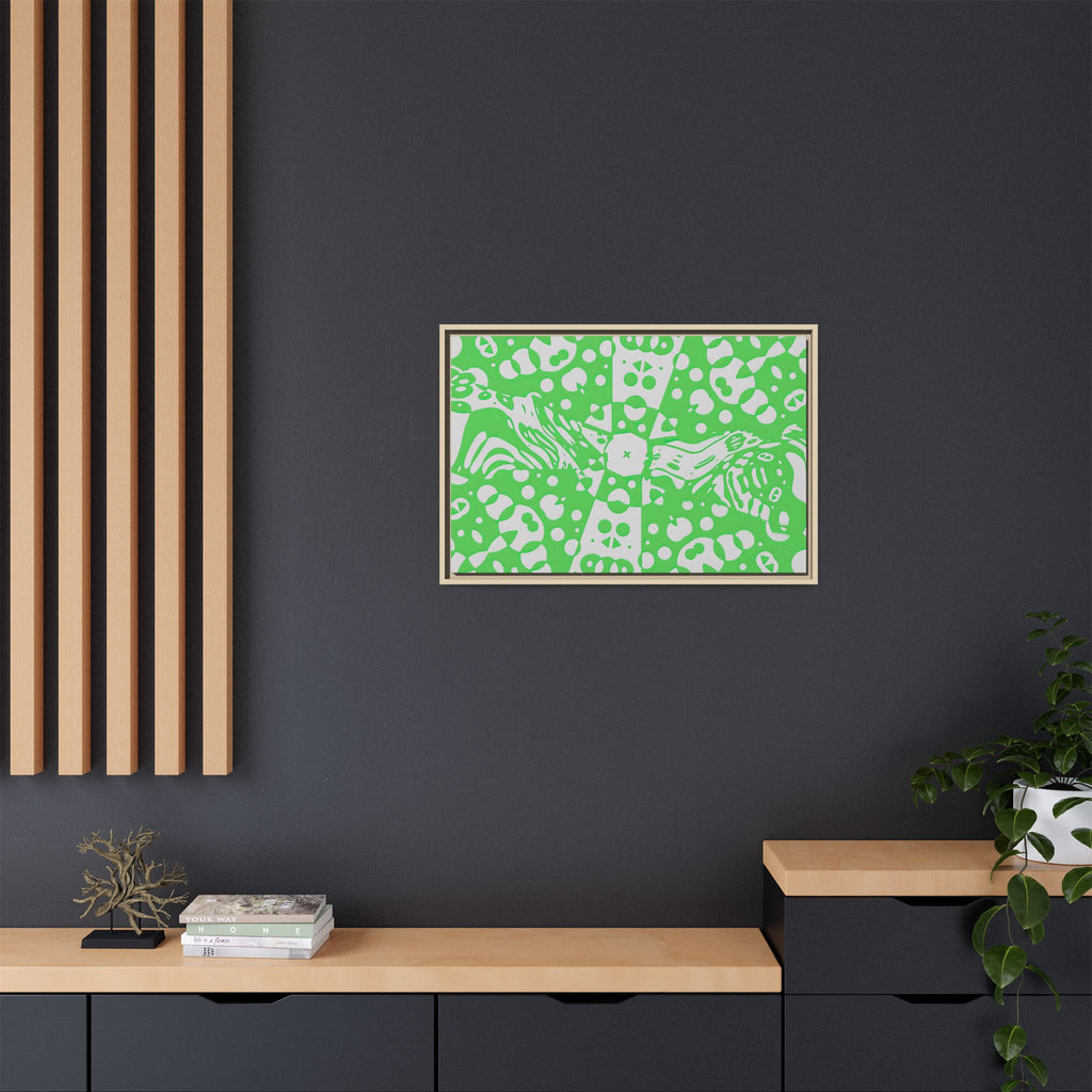 Framed Canvas Art - Aztec G