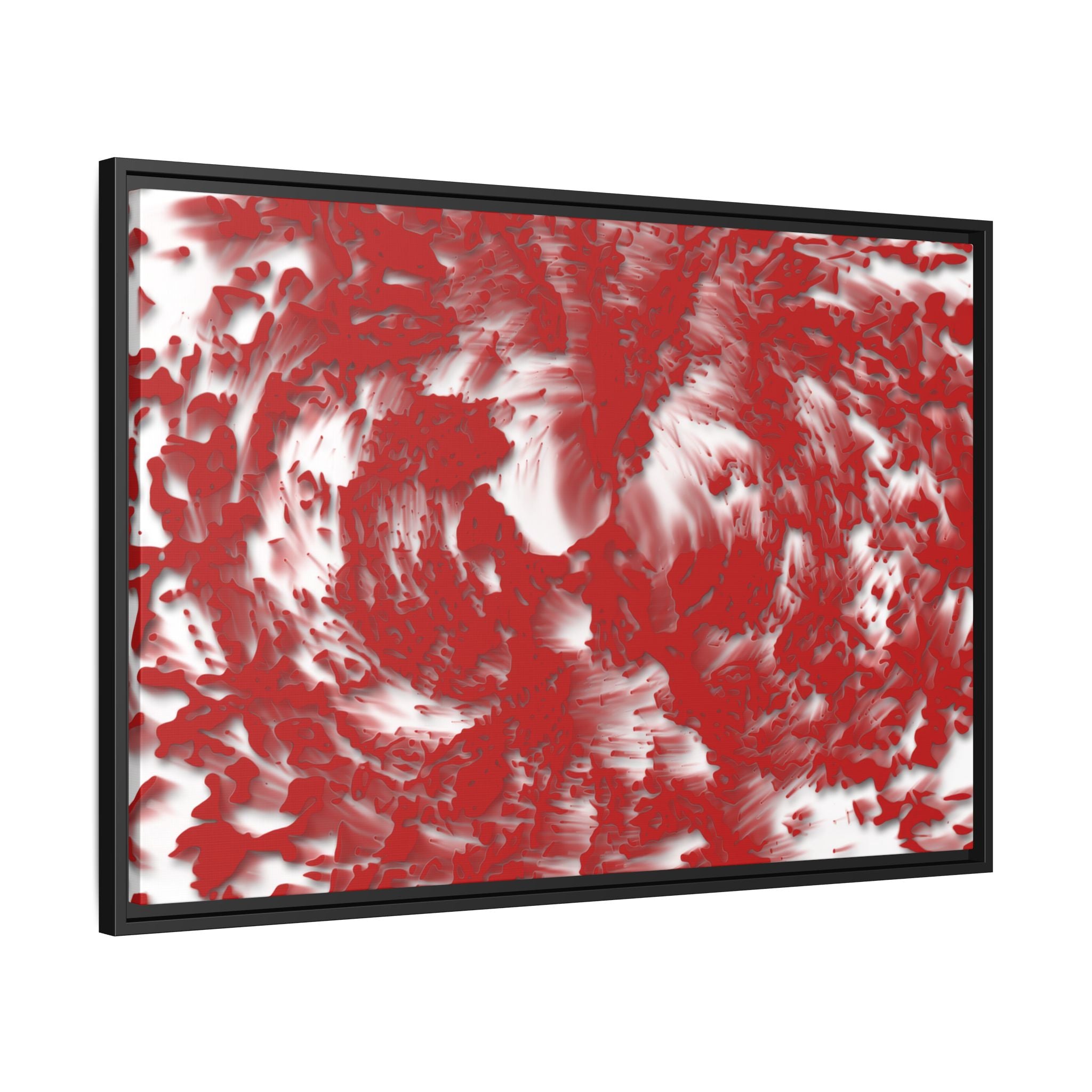 Framed Canvas Art - Tracers Red