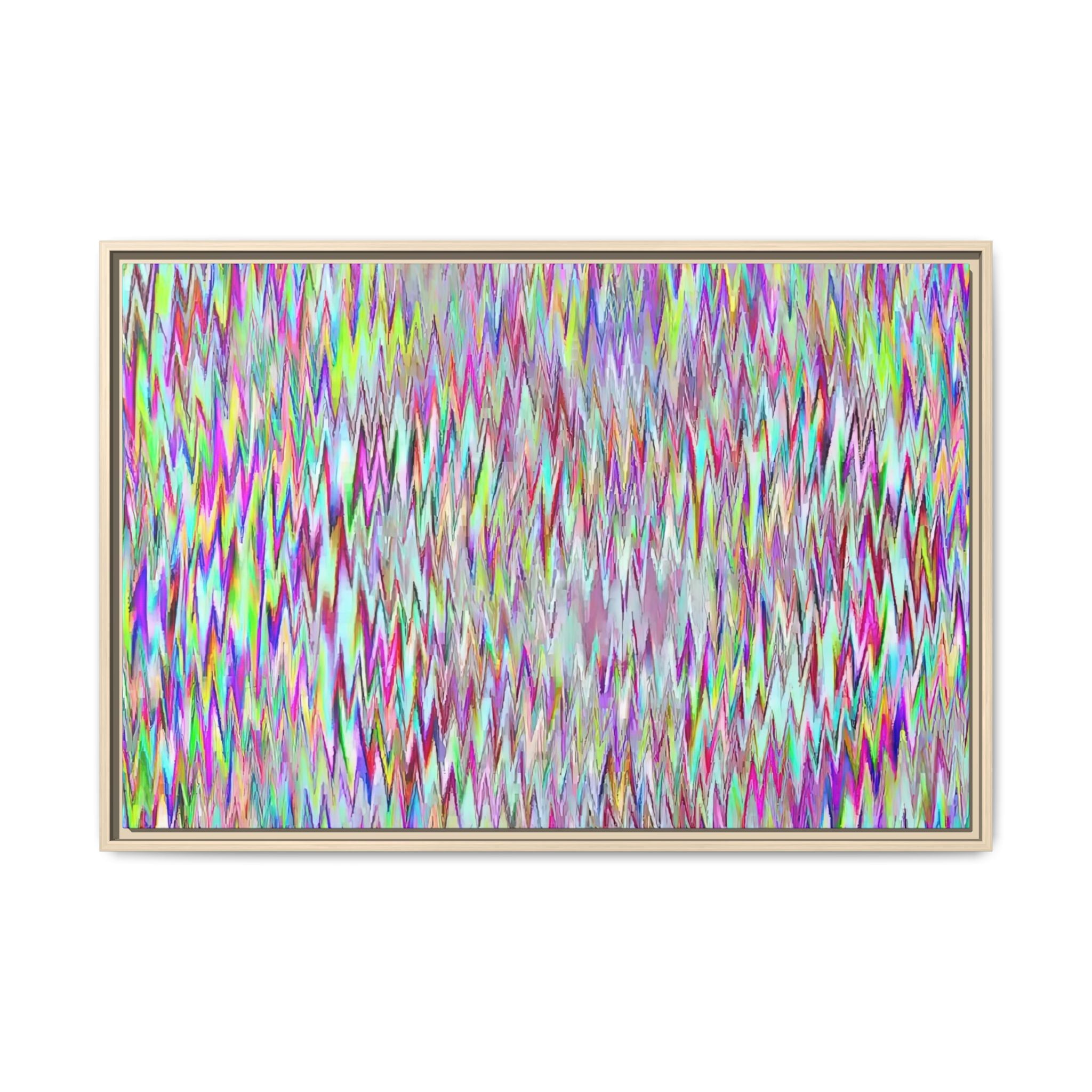 Framed Canvas Art — "Gun Runners Static"