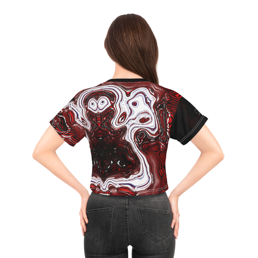 Crop Tee - Spirit Red (AOP)