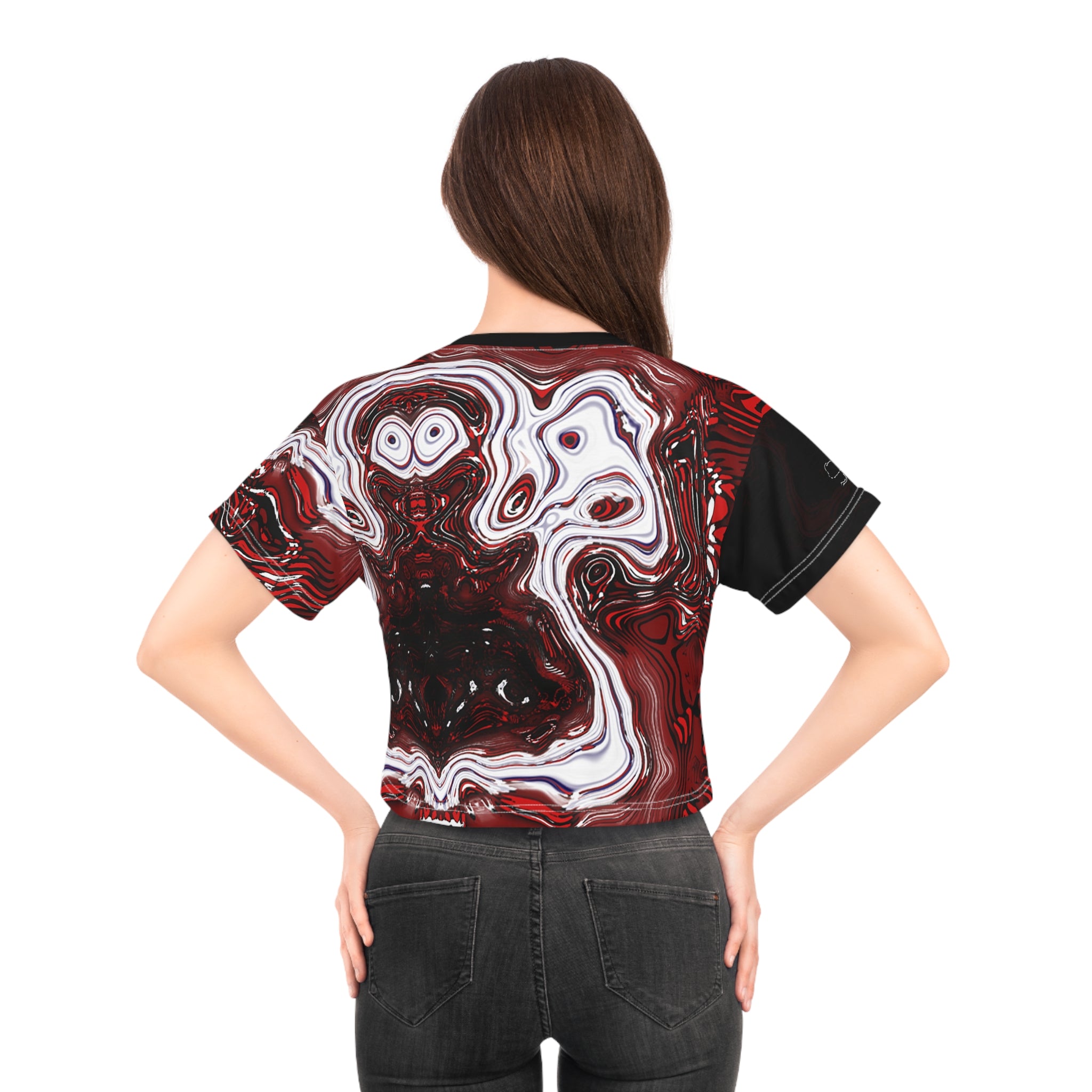 Crop Tee - Spirit Red (AOP)