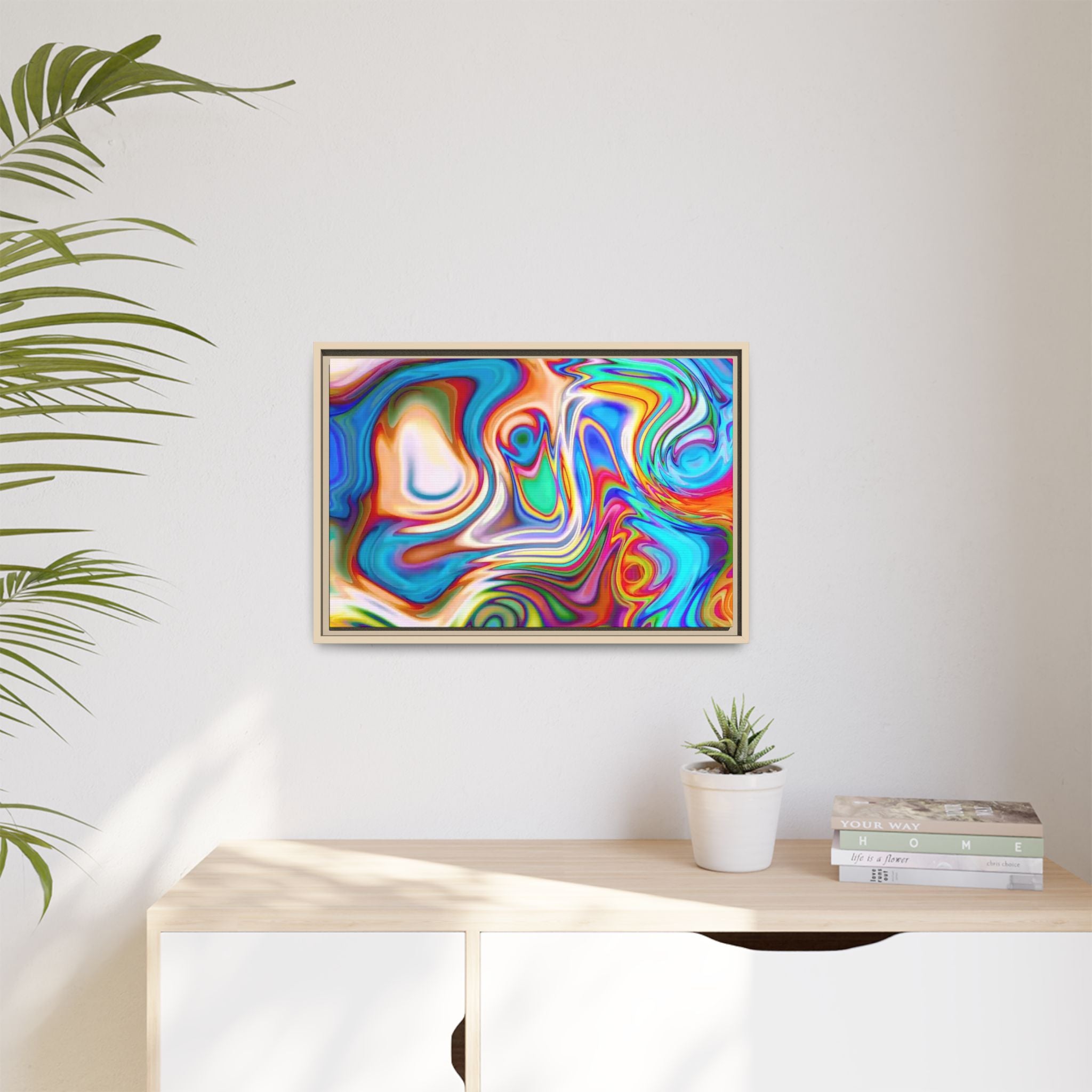 Framed Canvas Art — "Metatonal"