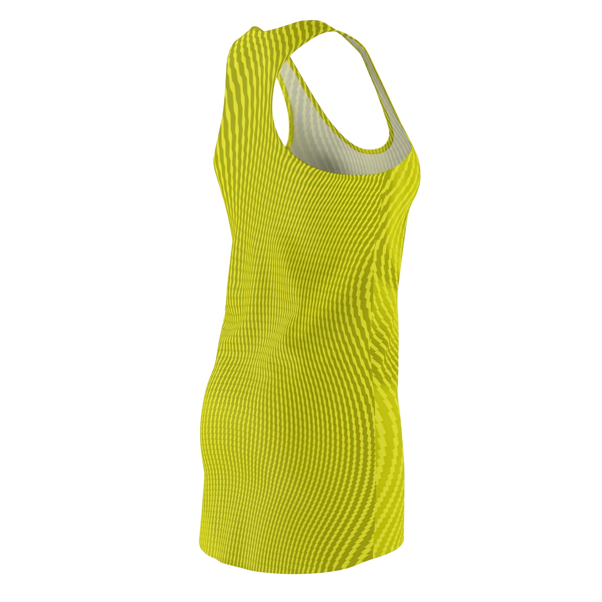 Racerback Dress — Sun Spots Yellow (AOP)