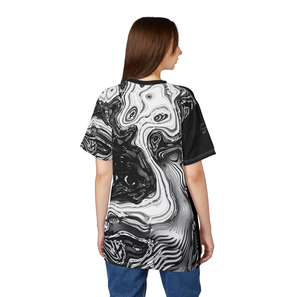 T-Shirt - Spirit Black and White (AOP)