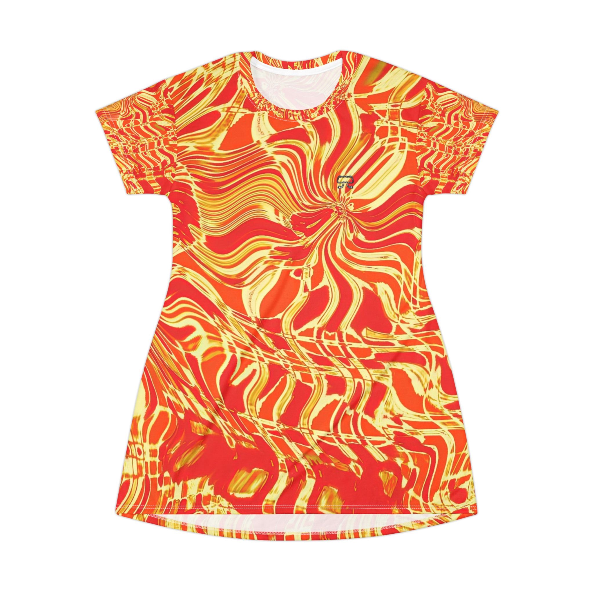 T-Shirt Dress - Fiesta Fire