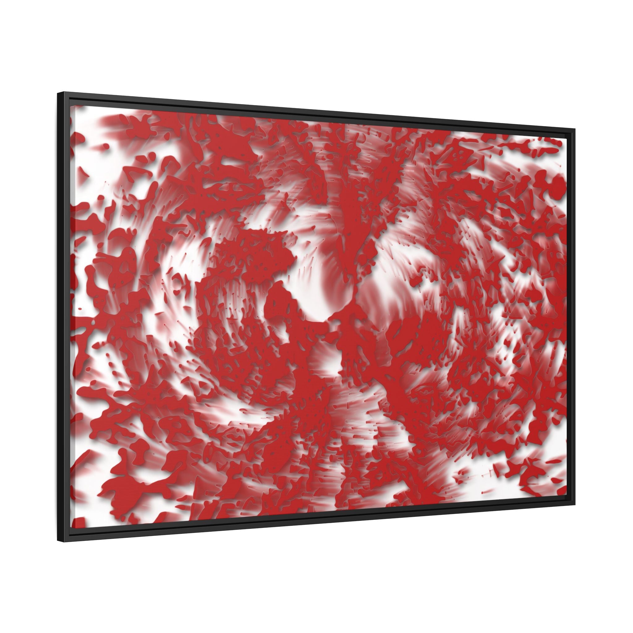 Framed Canvas Art - Tracers Red