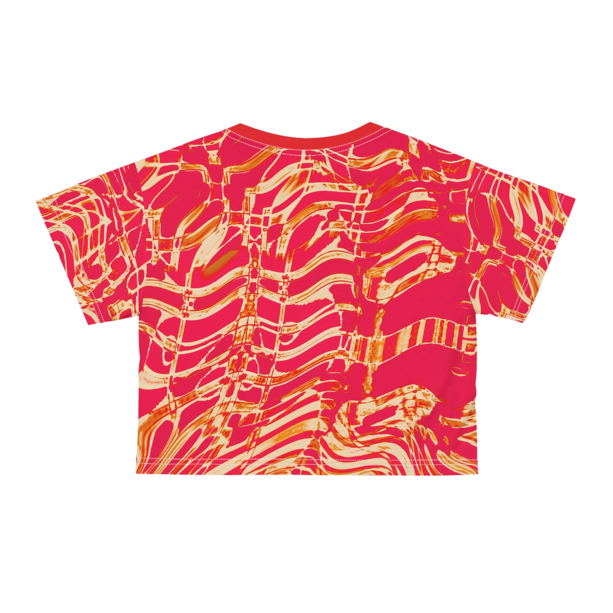 Crop Tee "Fiesta Flame" (AOP)