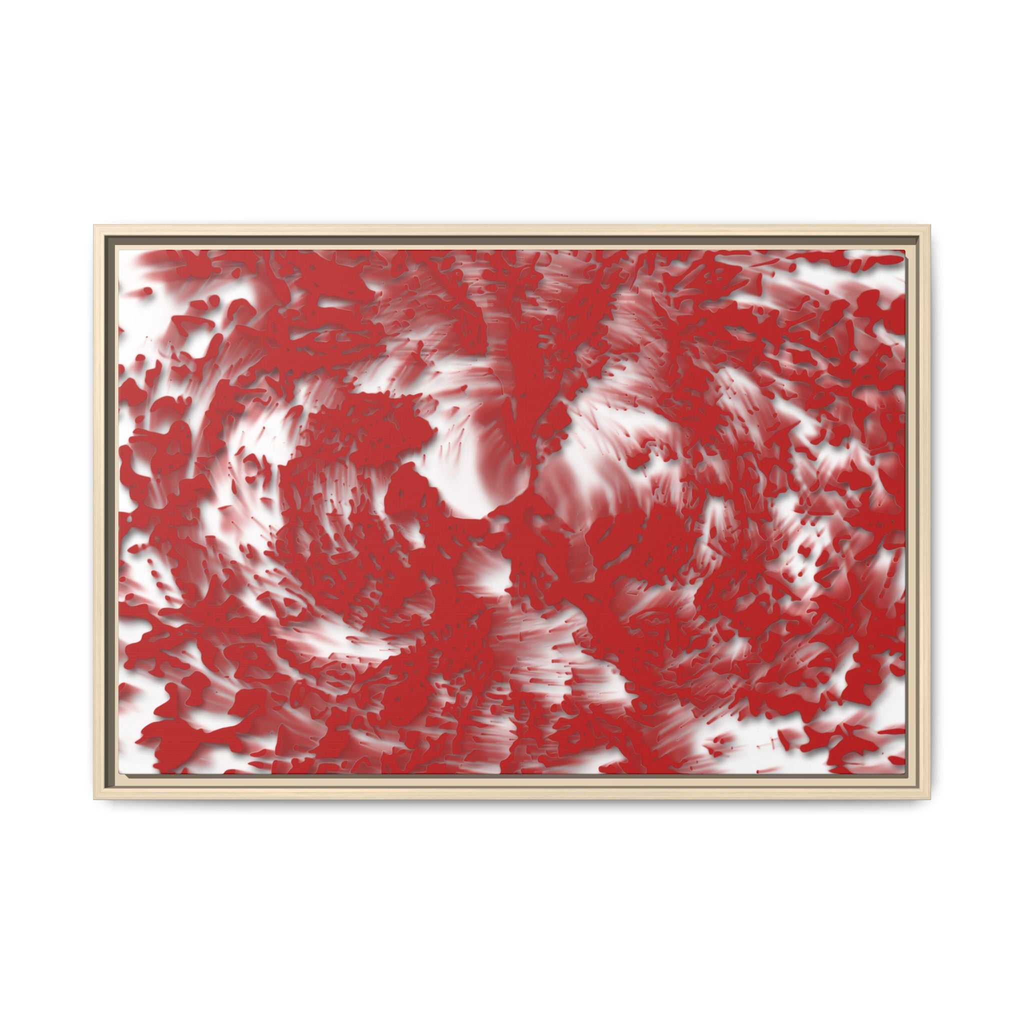 Framed Canvas Art - Tracers Red
