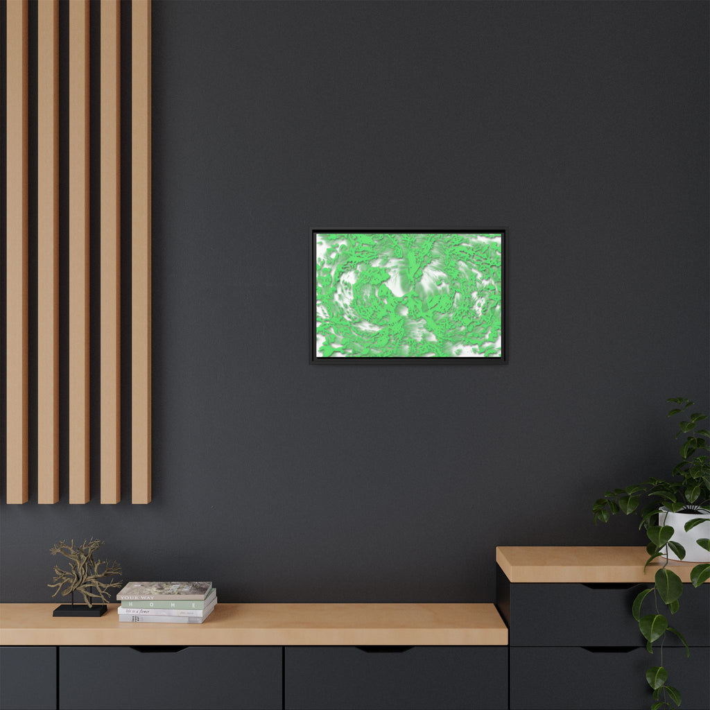 Framed Canvas Art - Tracers Green