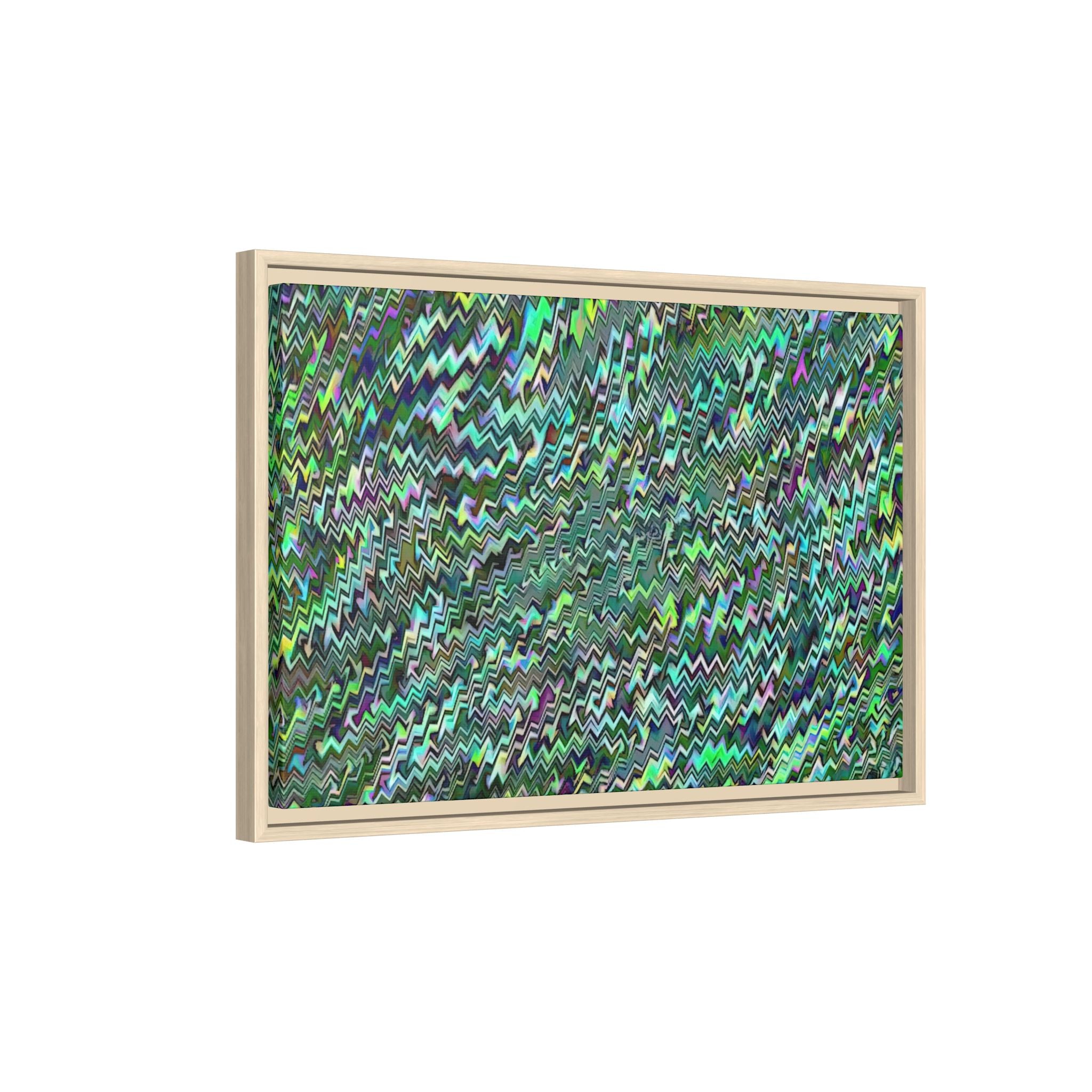 Framed Canvas Art — "GR Jagged"