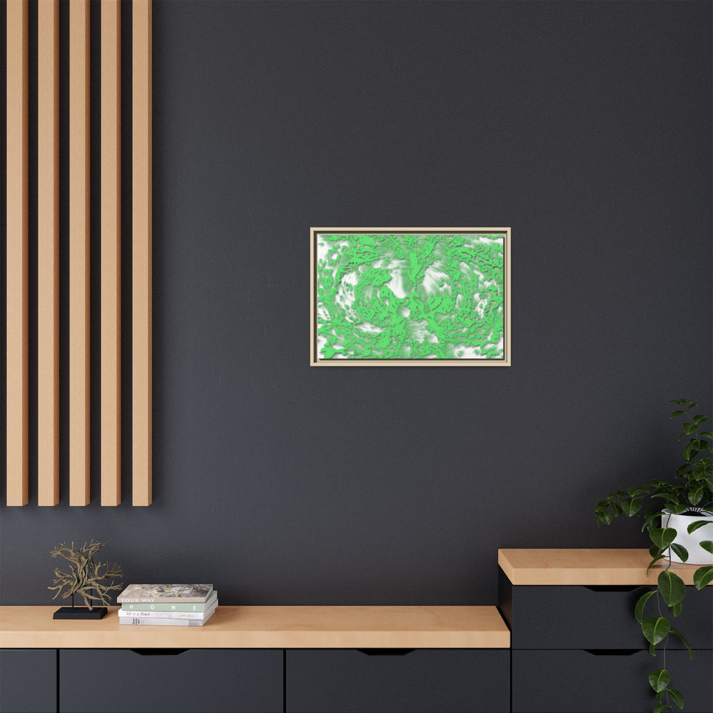 Framed Canvas Art - Tracers Green