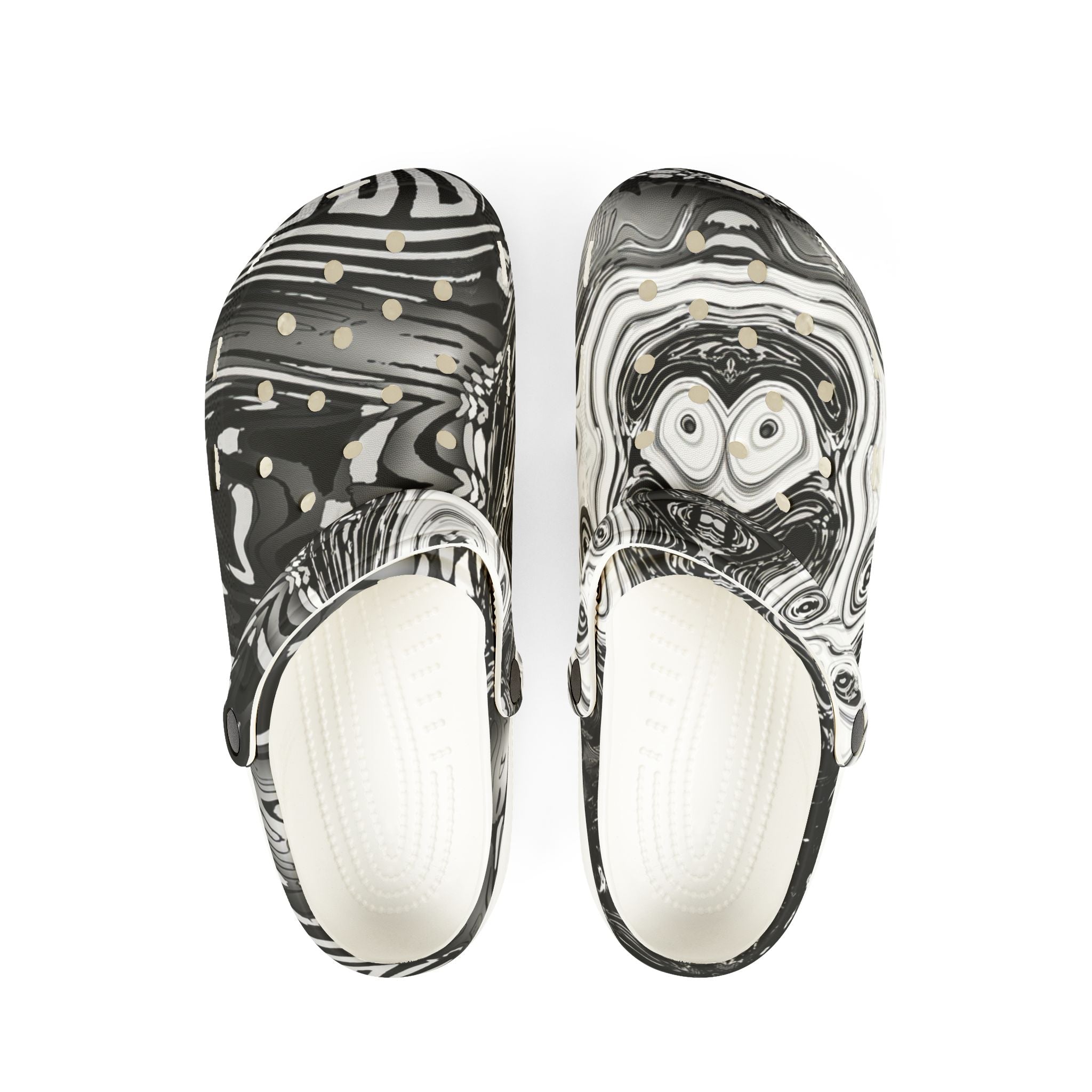 EVA Clogs - Spirit Black and White