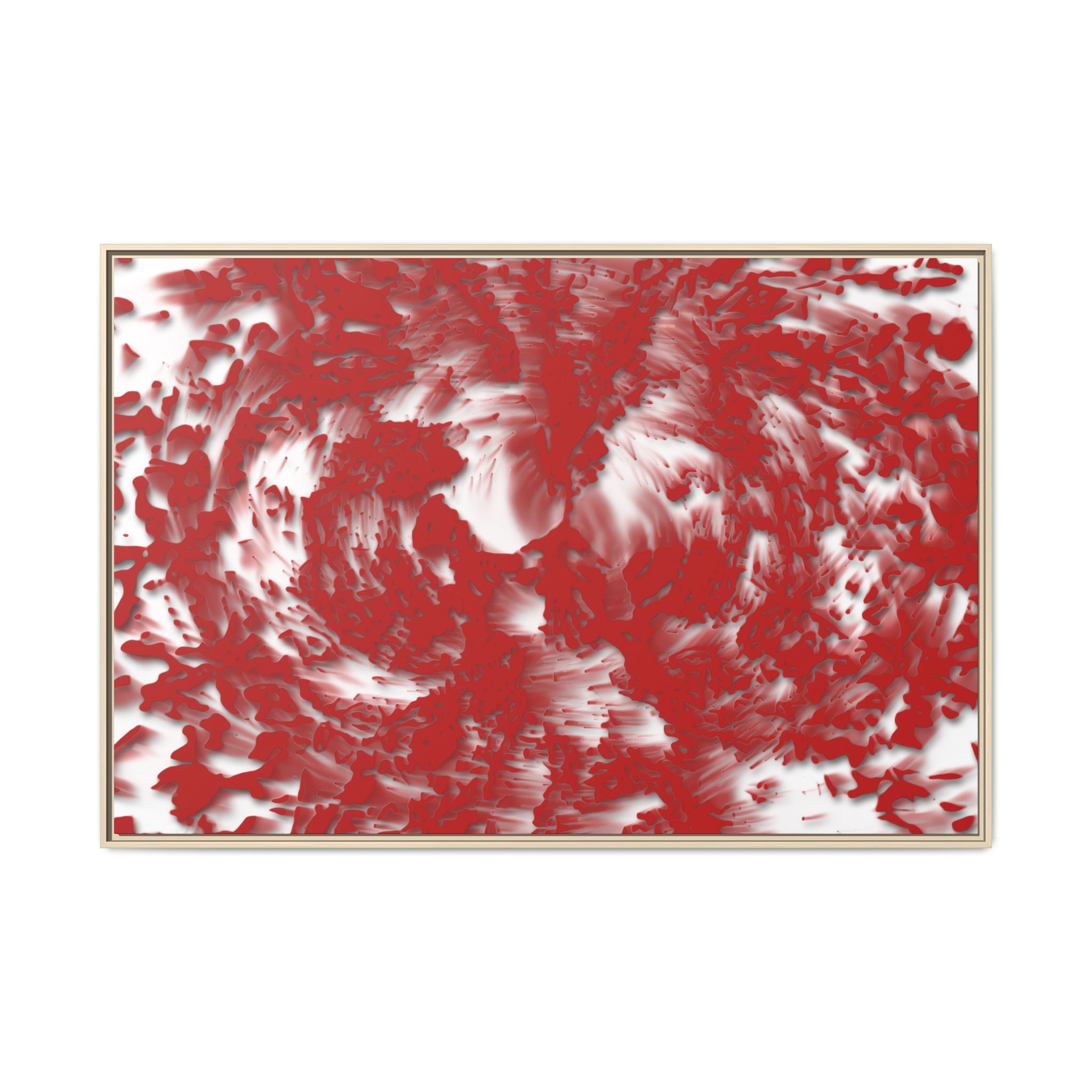 Framed Canvas Art - Tracers Red