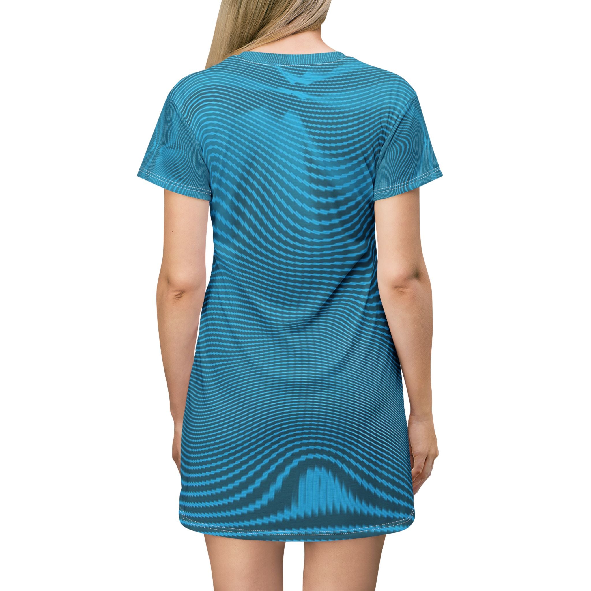 T-Shirt Dress - Sun Spots Blu