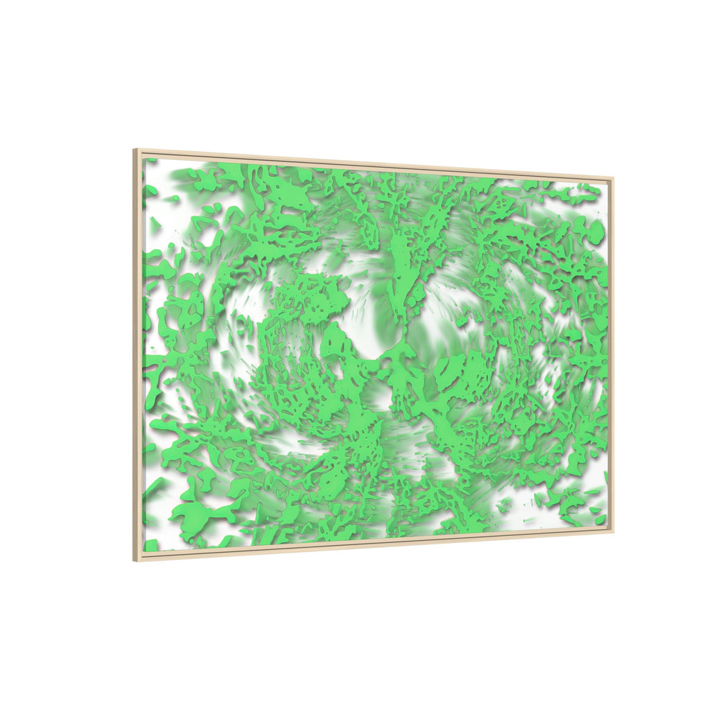 Framed Canvas Art - Tracers Green