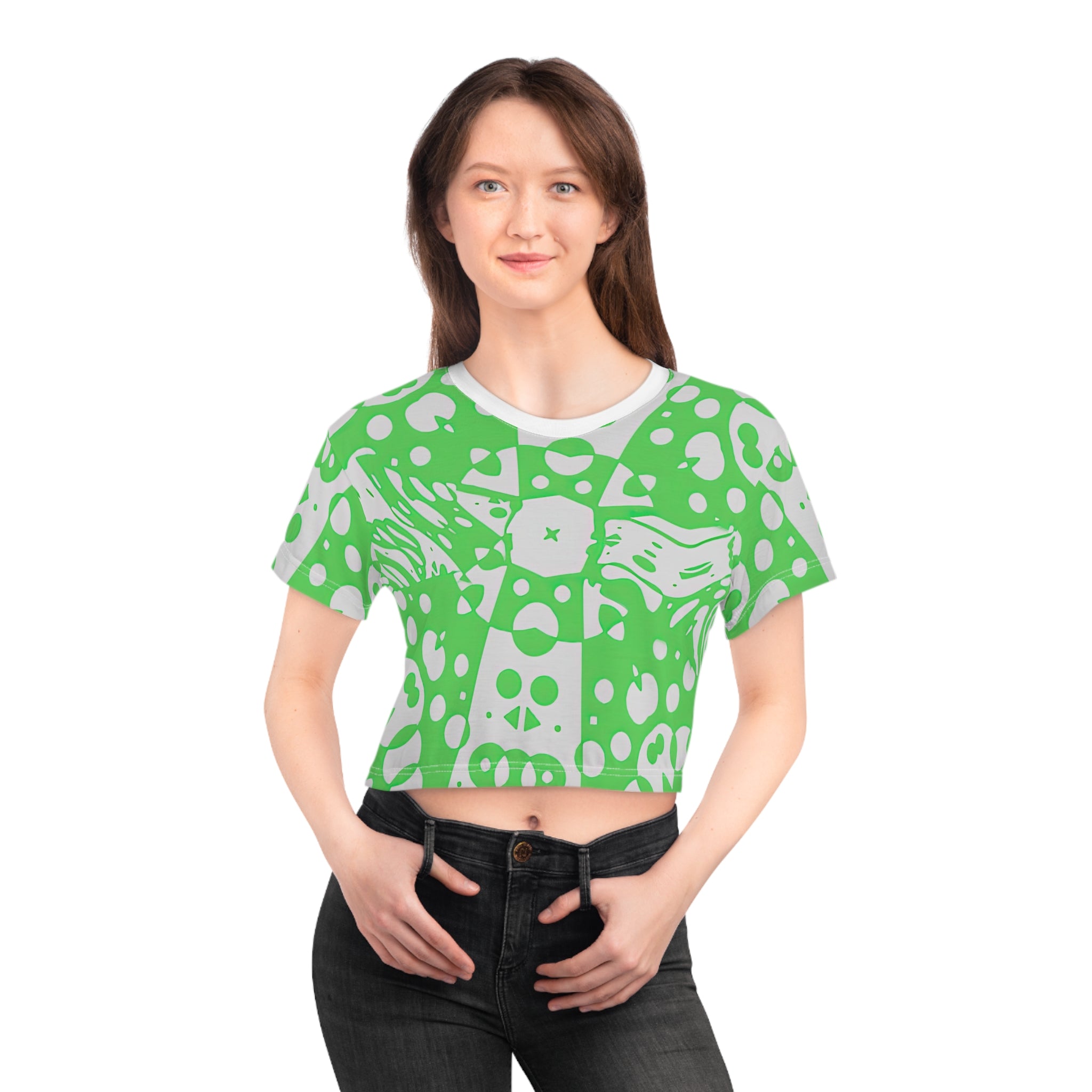 Crop Tee - Aztec G (AOP)