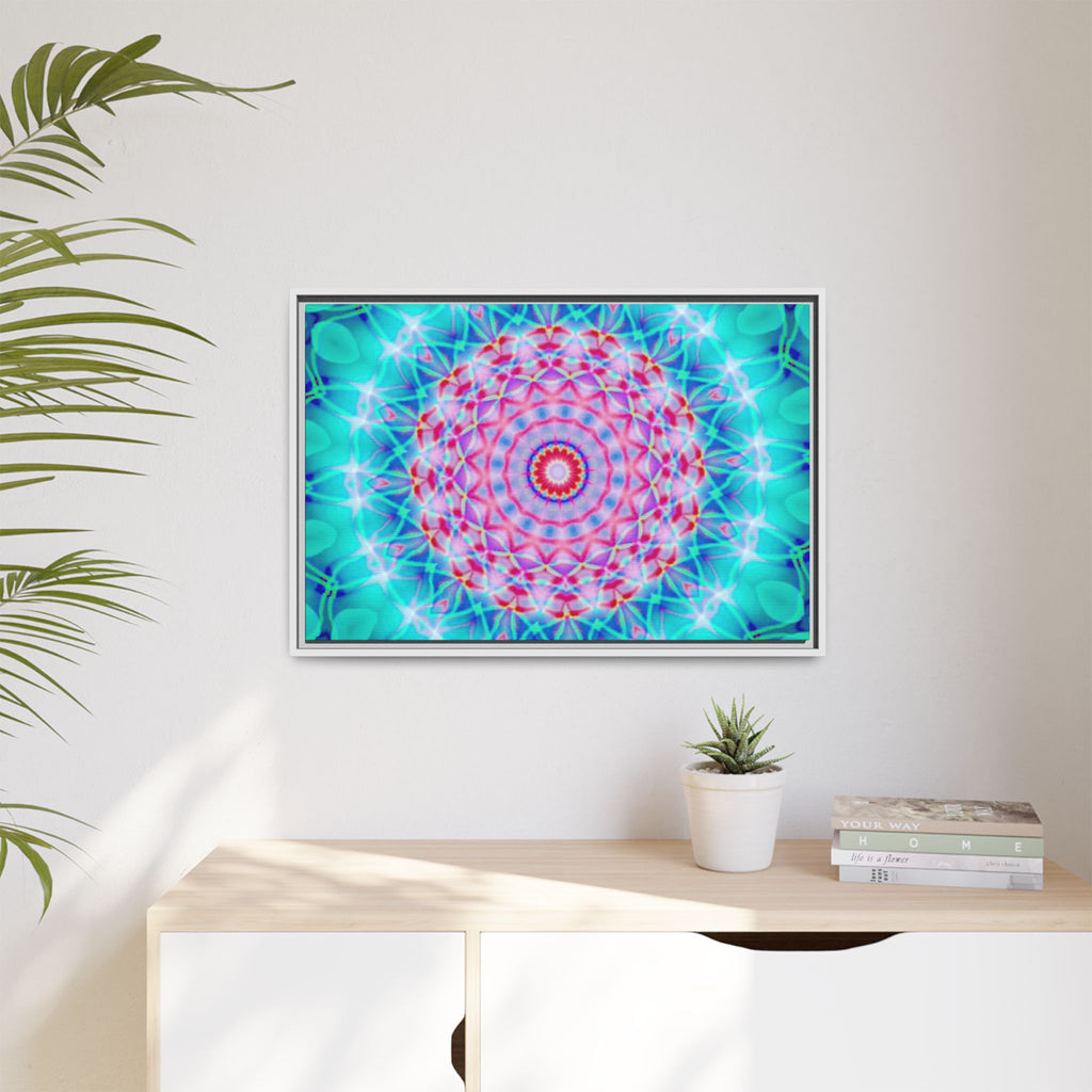 Framed Canvas Art — "Pink Fusion"