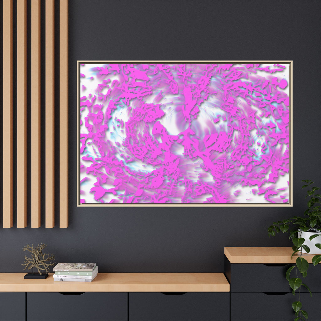 Framed Canvas Art - Tracers Cotton Candy
