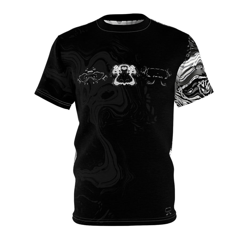 T-Shirt - Spirit Black and White (AOP)