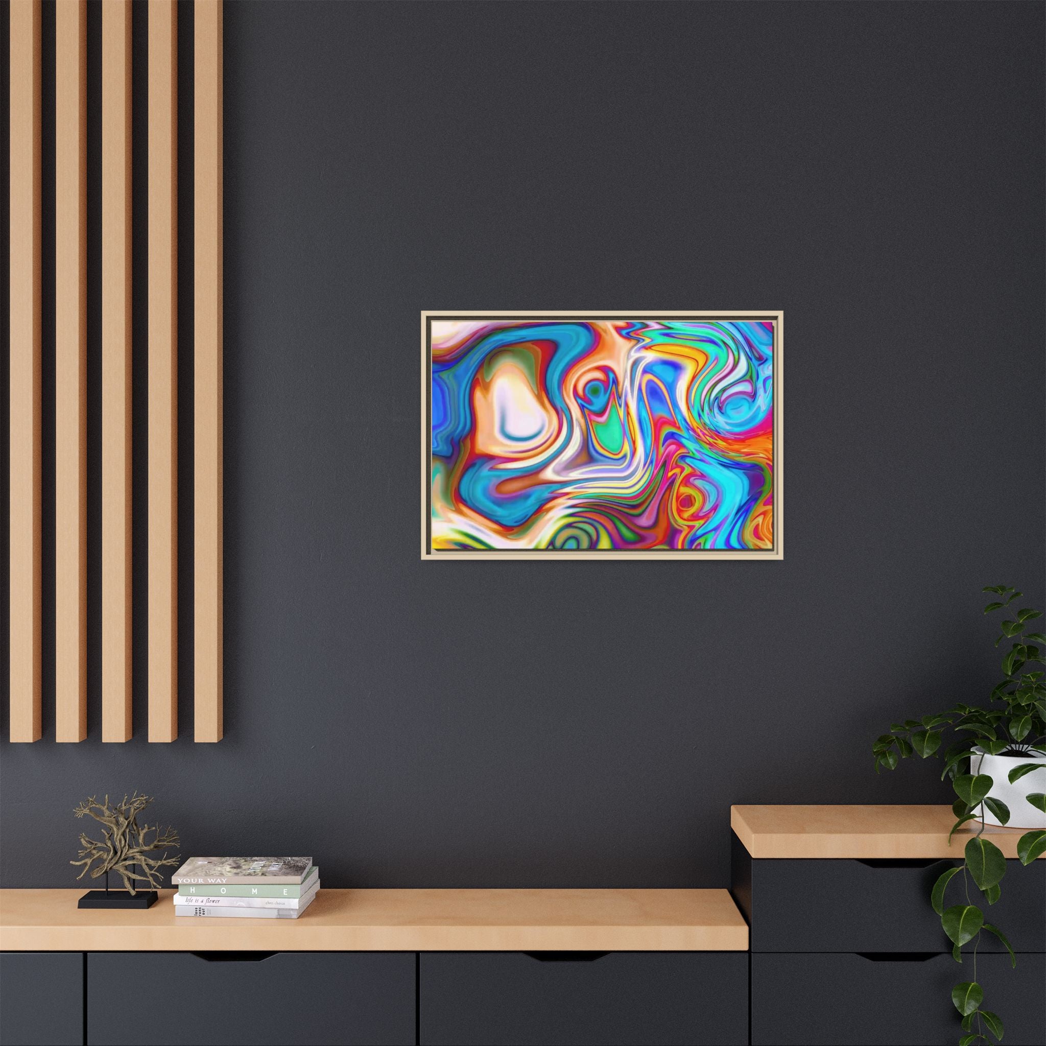 Framed Canvas Art — "Metatonal"