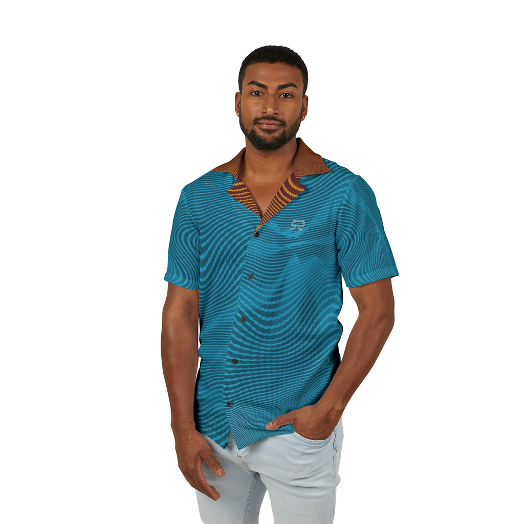 Hawaiian Shirt - Sun Spots Blu