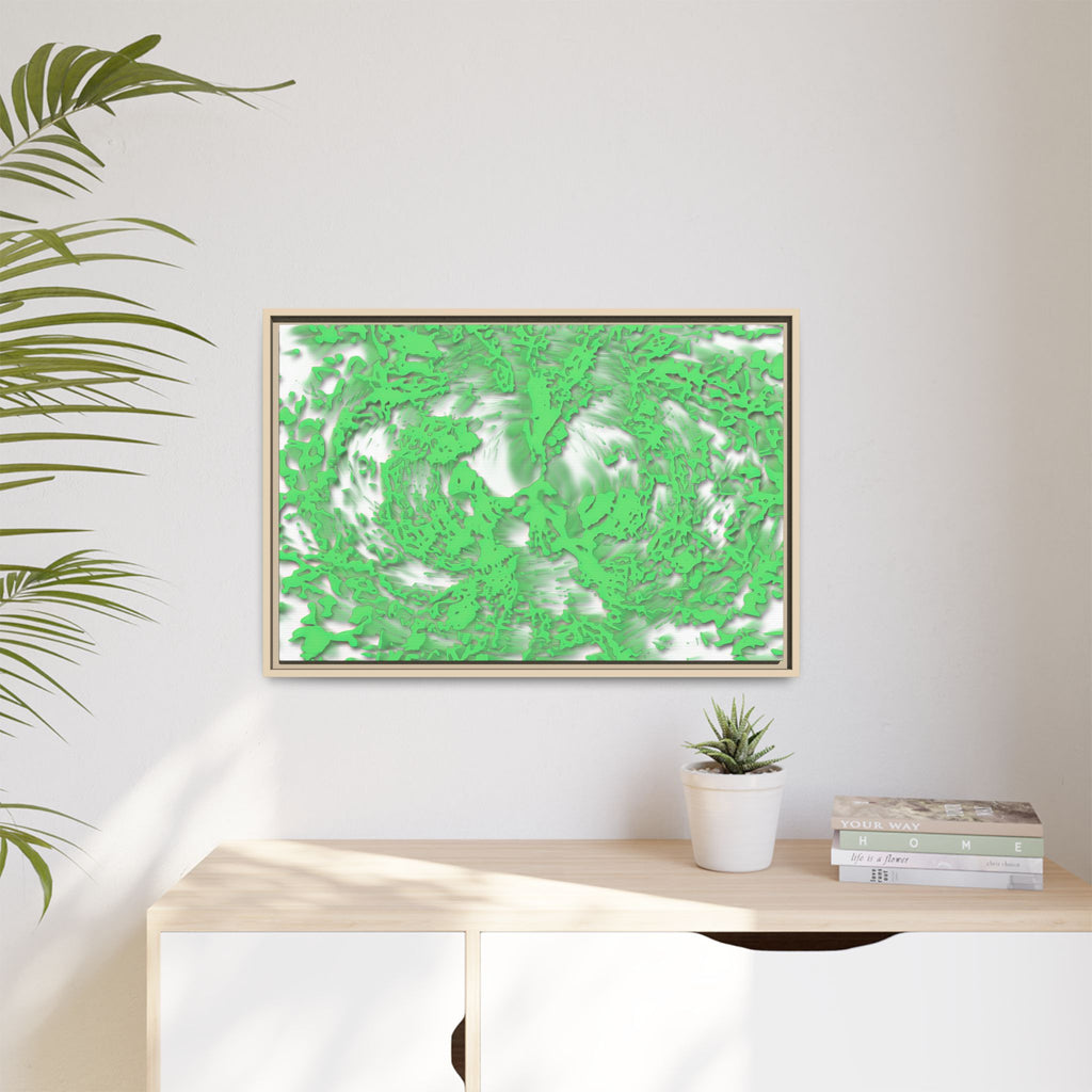 Framed Canvas Art - Tracers Green