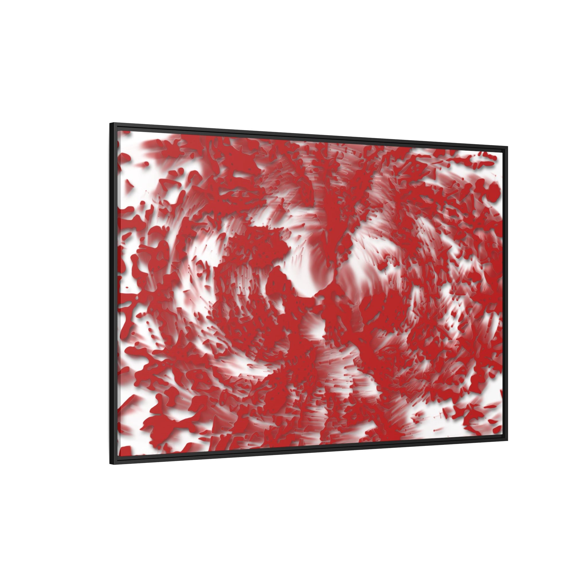 Framed Canvas Art - Tracers Red