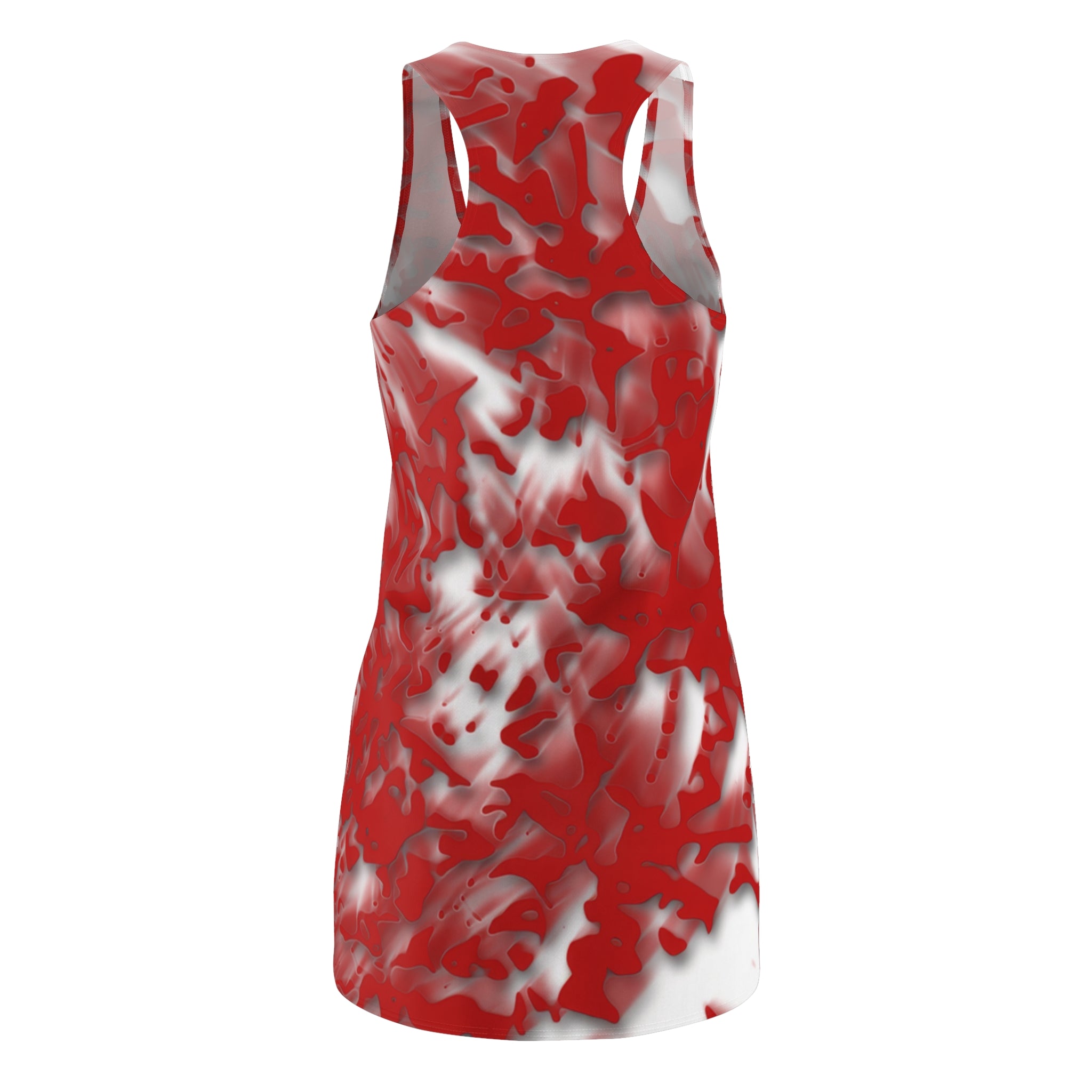 Racerback Dress — Tracers Red (AOP)