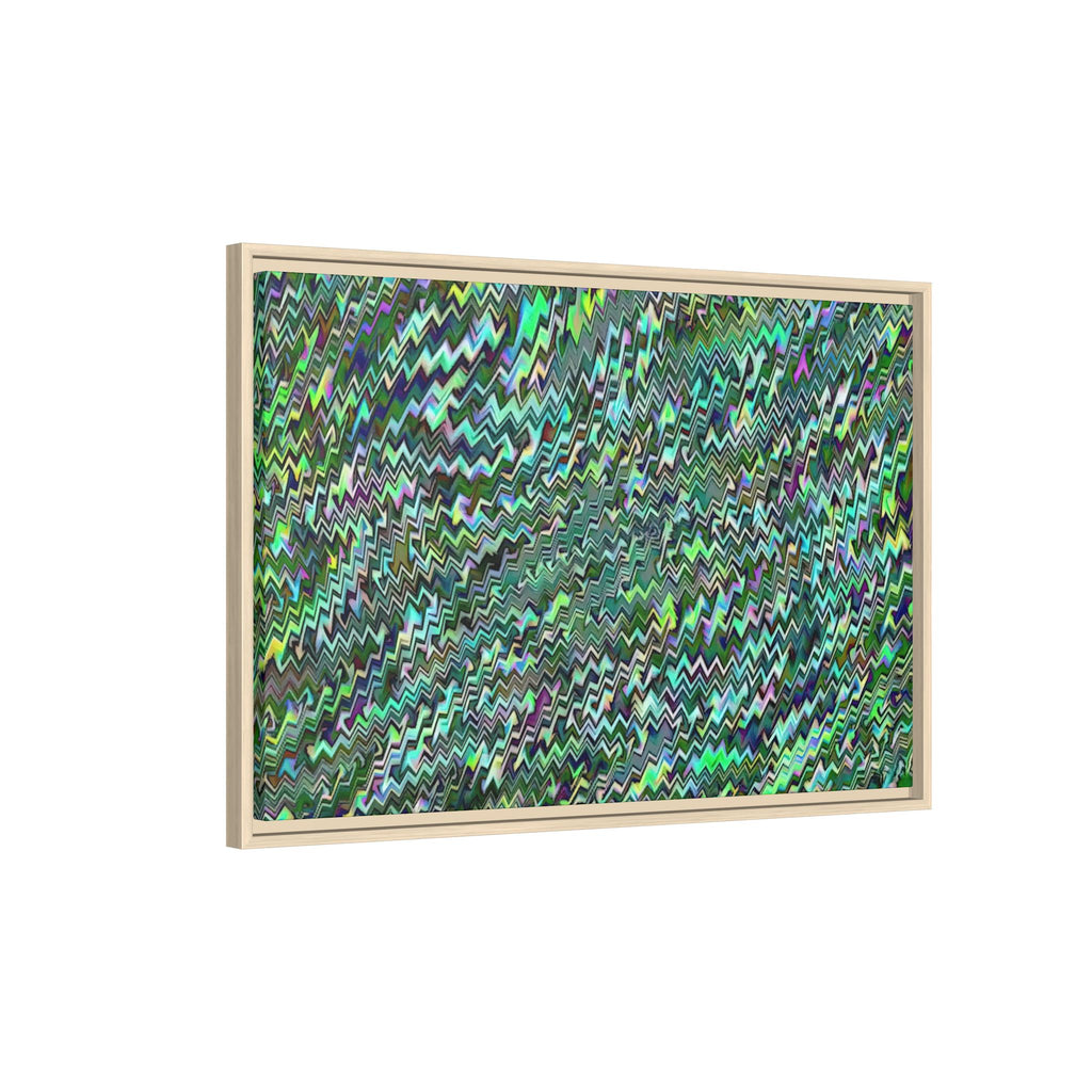 Framed Canvas Art — "GR Jagged"
