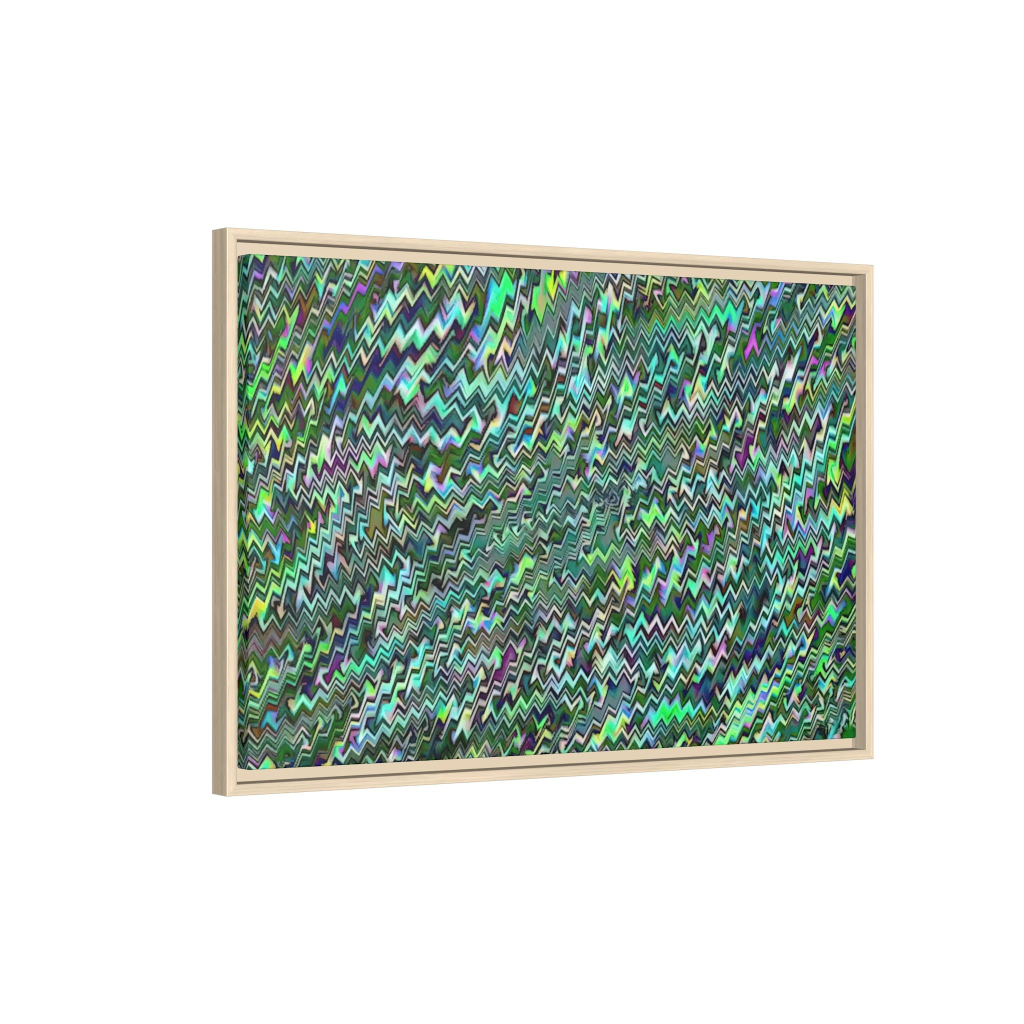 Framed Canvas Art — "GR Jagged"