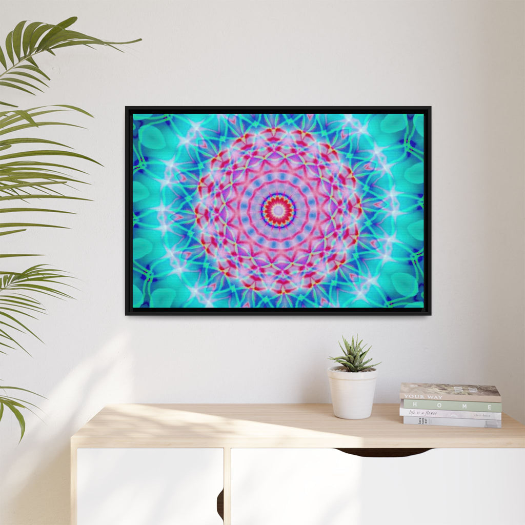 Framed Canvas Art — "Pink Fusion"