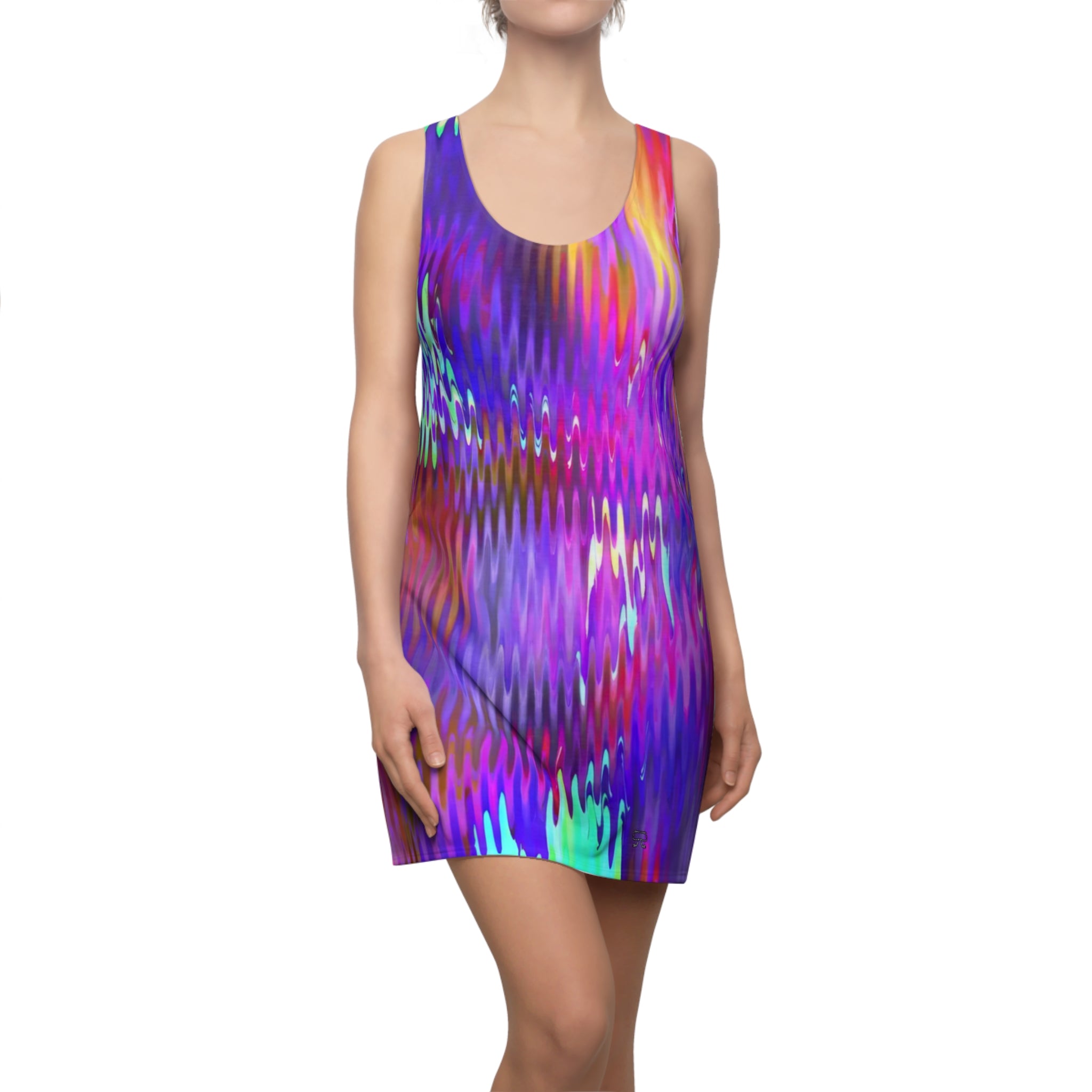 Racerback Dress — Sub Bass (AOP)