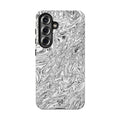 Samsung S21-S25 Tough Phone Case --- Hoops BW