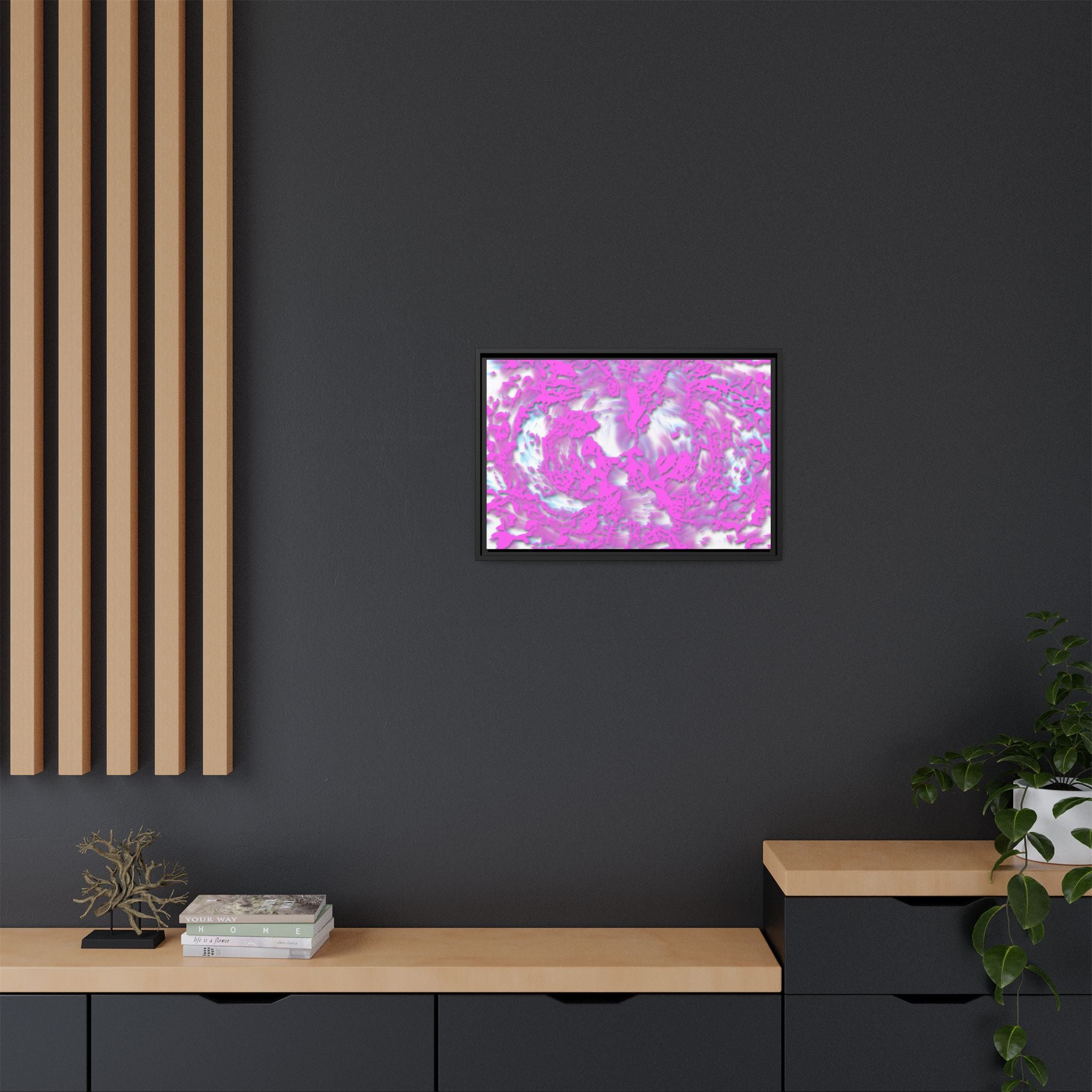 Framed Canvas Art - Tracers Cotton Candy