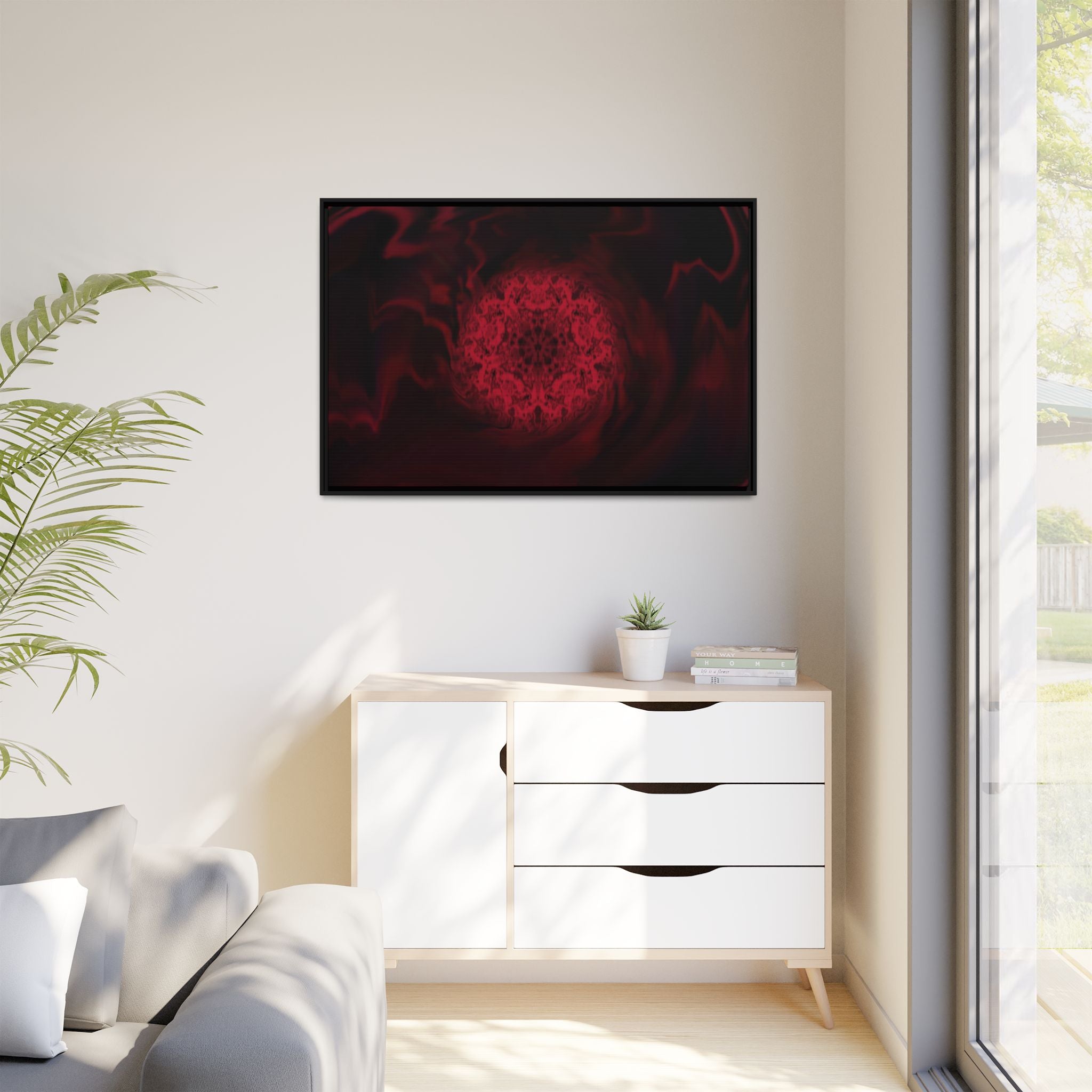 Framed Canvas Art — "Interlaced"